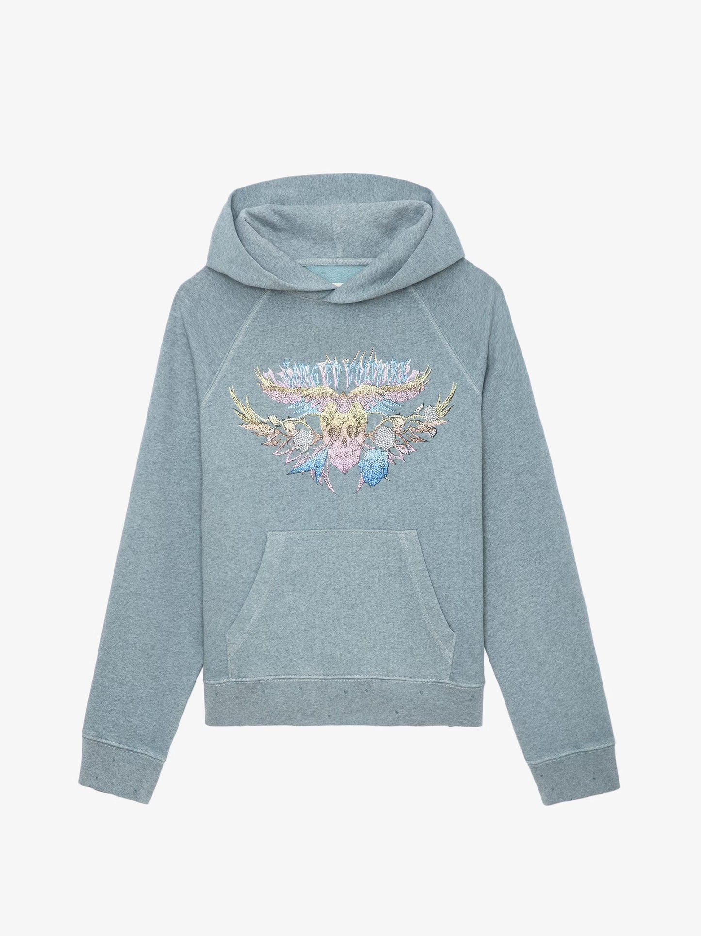 Sweatshirt Georgy Concert Strass sweatshirt bleu femme