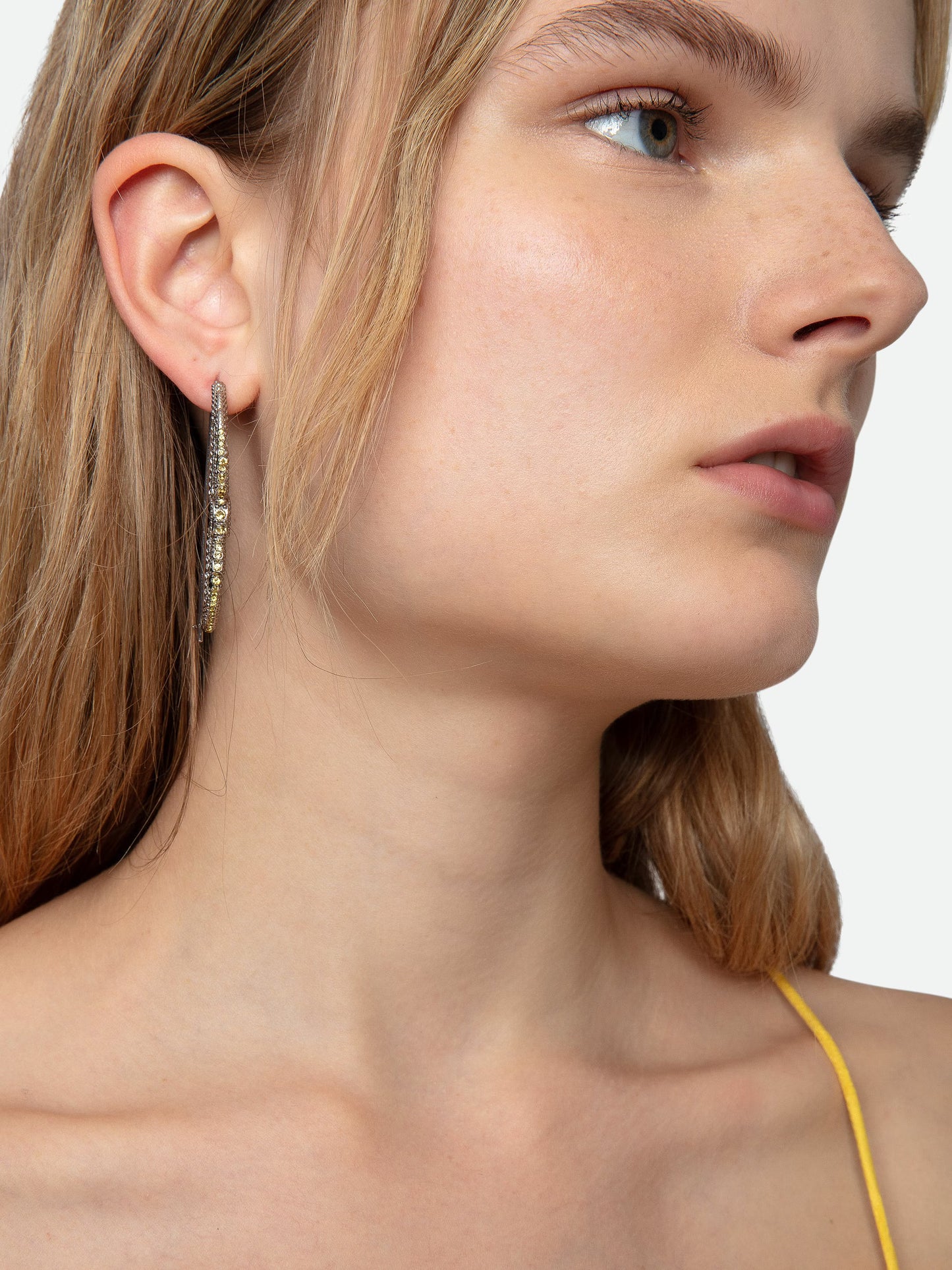 Boucles D'oreilles Rock Piercing boucles d'oreilles jaune femme