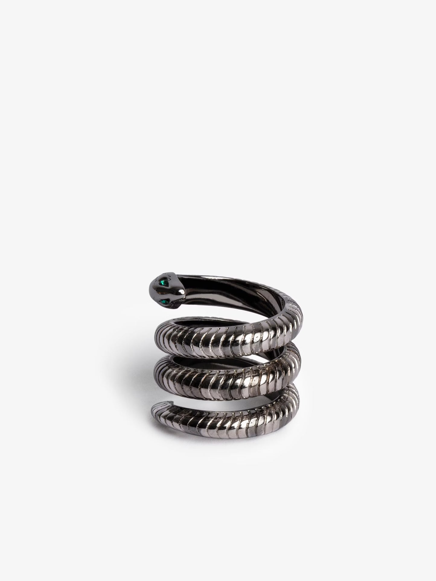 Bague Double Snake bague argent femme