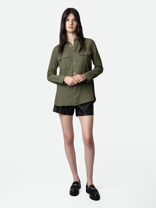Chemise Teros chemise kaki femme