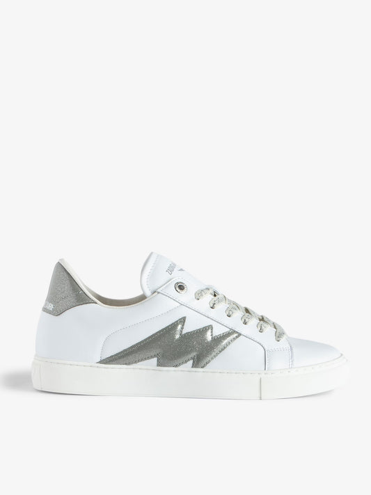 Sneakers Basses ZV1747 La Flash baskets argent femme