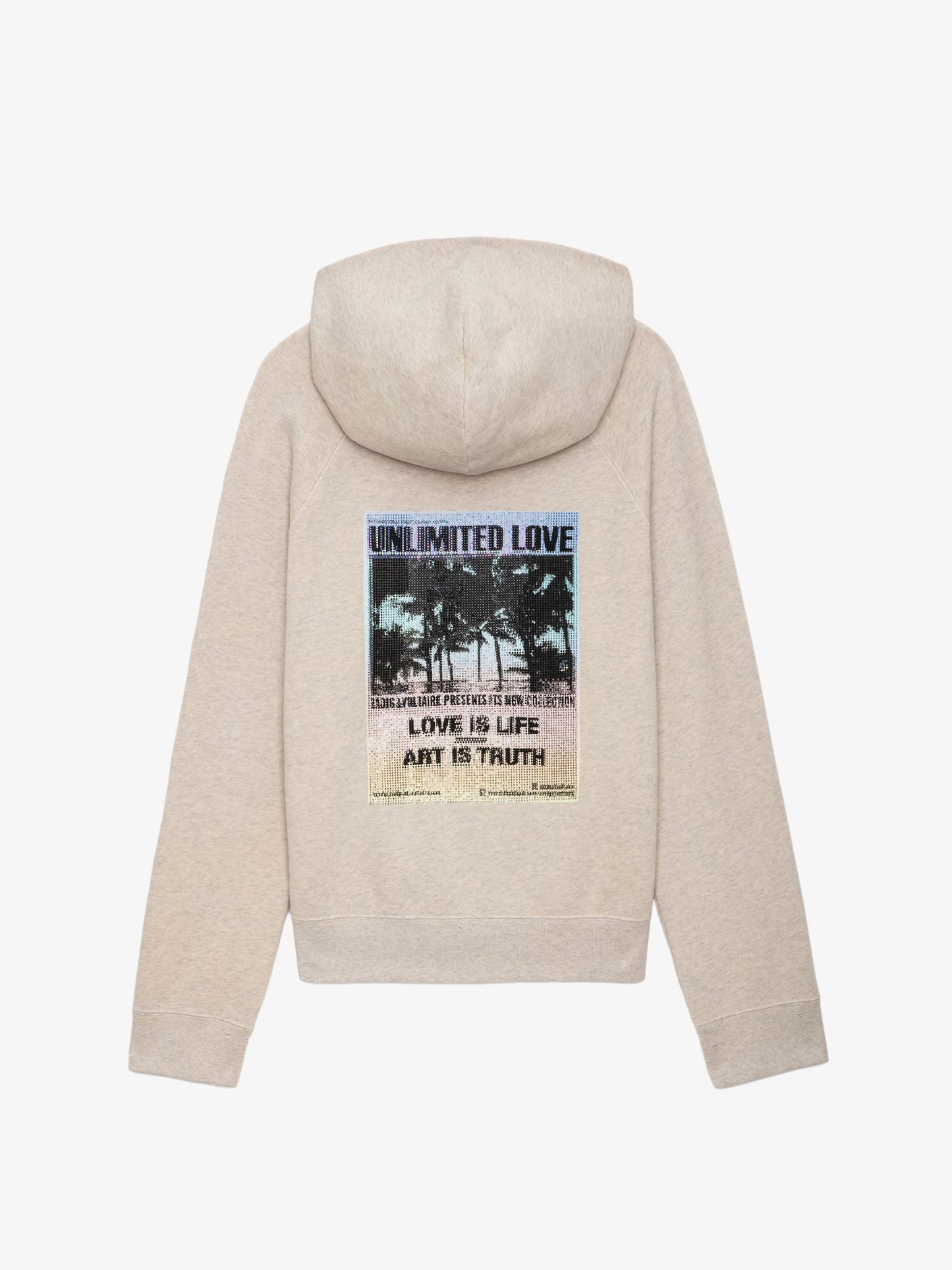 Sweatshirt Georgy Photoprint sweatshirt beige femme