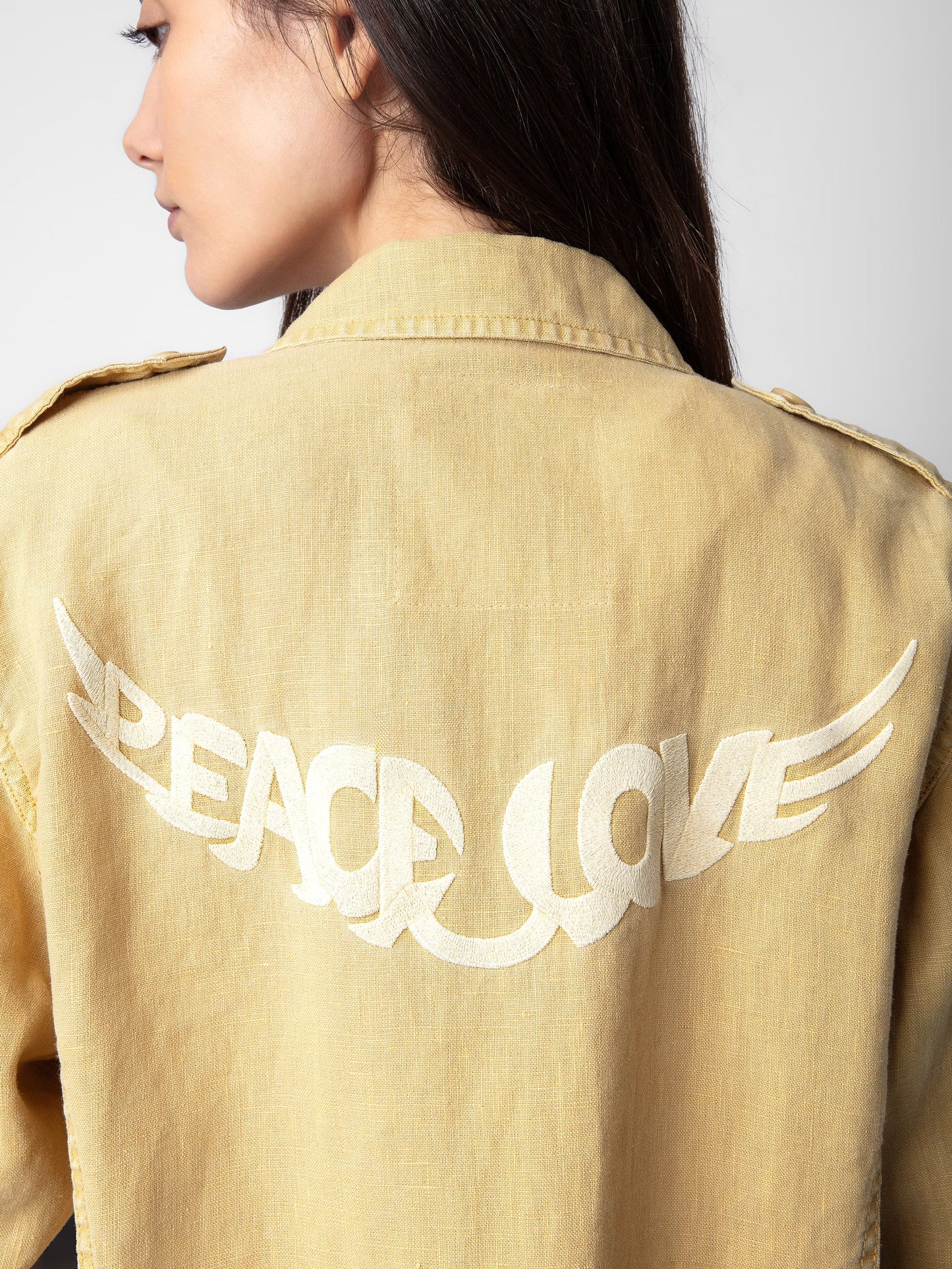 Veste Kid Peace & Love Lin blouson jaune femme