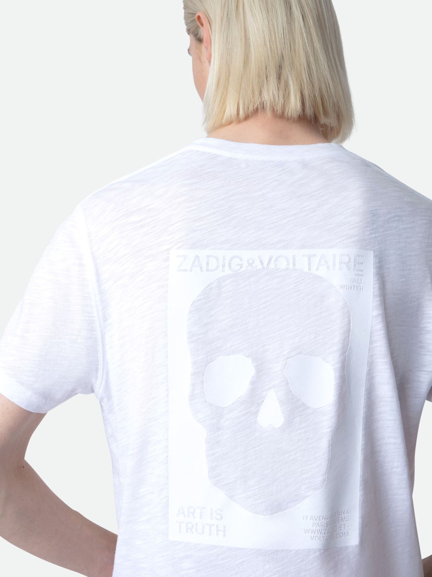 T-shirt Stockholm Flamme t-shirt blanc homme