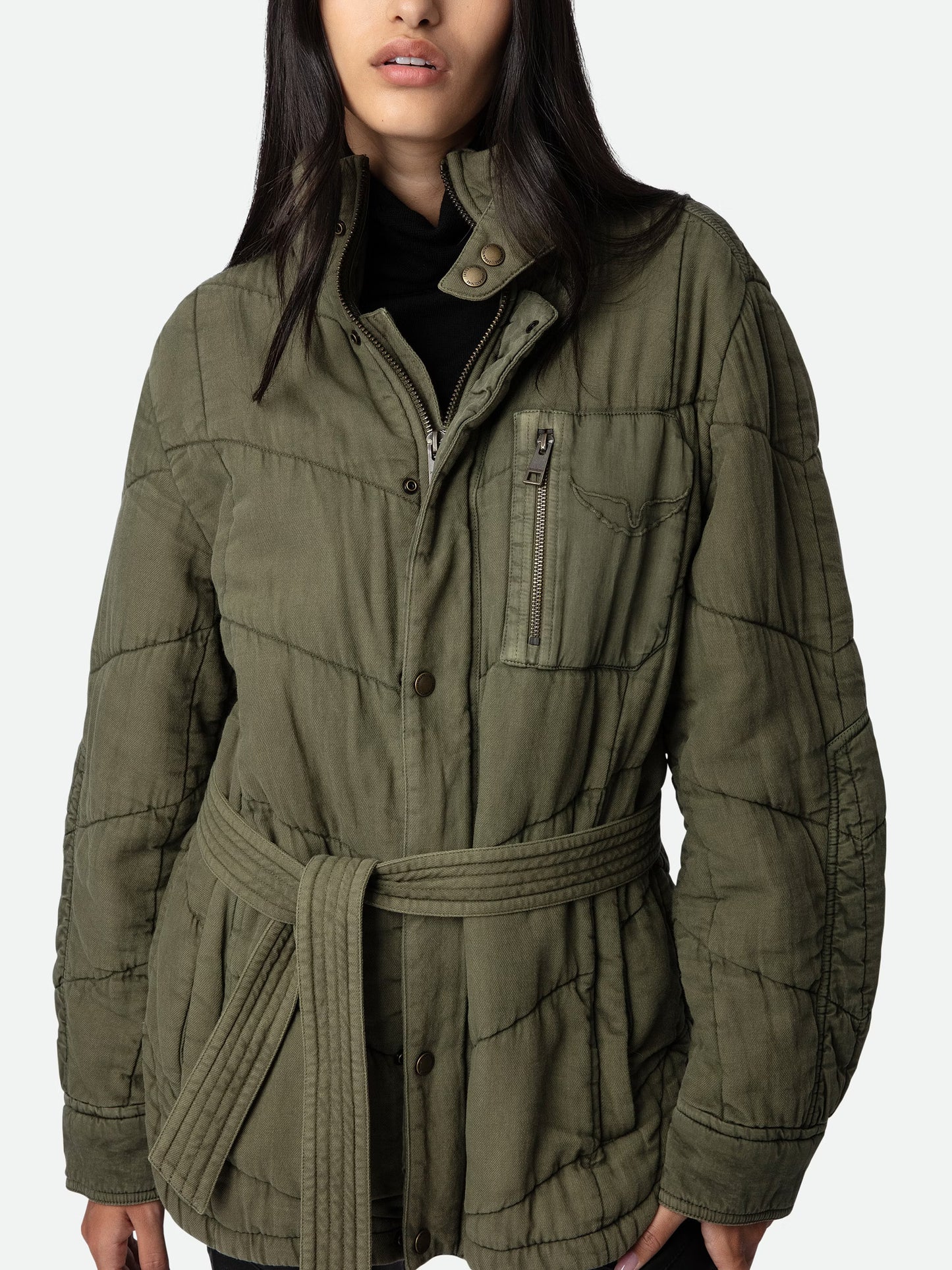 Veste Kalice blouson kaki femme