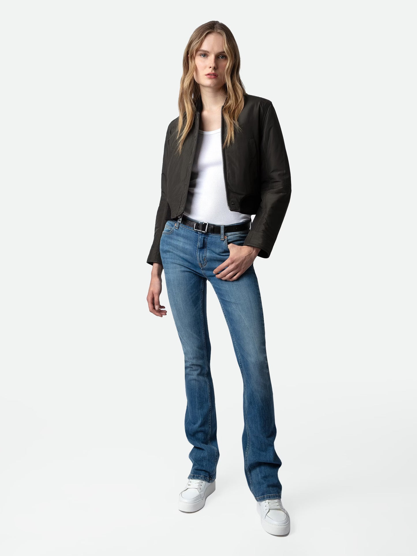 Blouson Bunta Cuir blouson noir femme