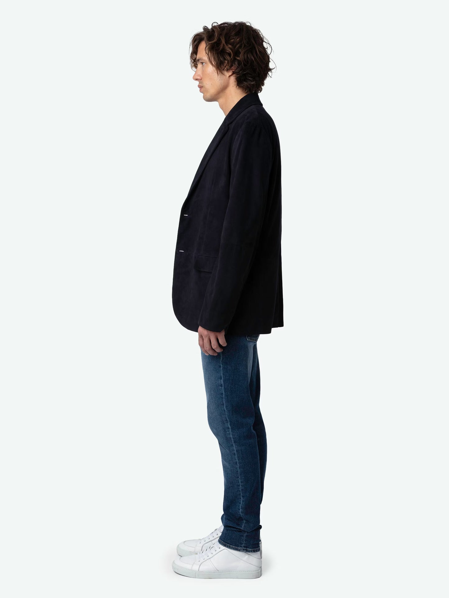 Blazer Valfried Suédé blazer bleu homme