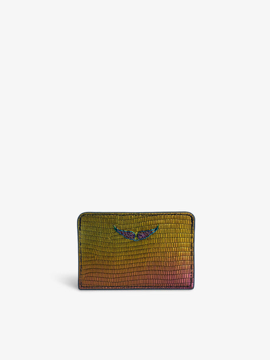 Porte-Cartes ZV Pass Embossé Métallisé porte carte multicolor femme