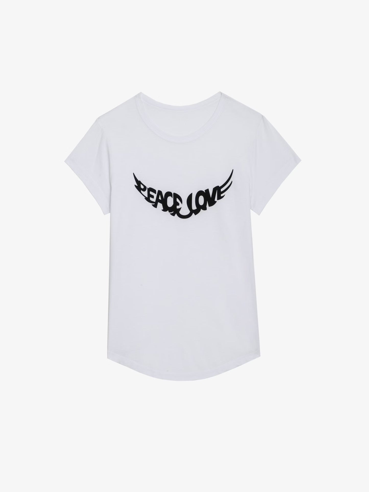 T-shirt Woop Peace & Love Wings t-shirt blanc femme