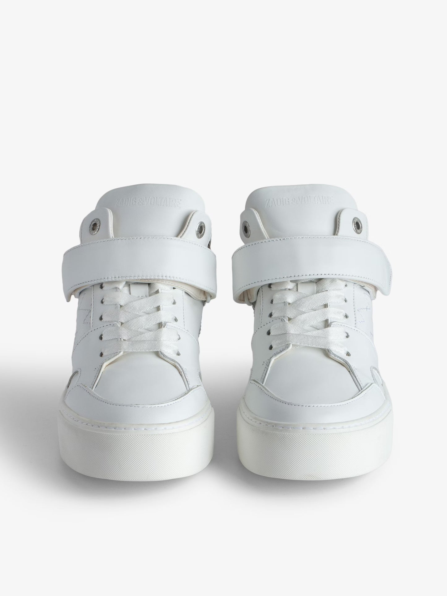 Sneakers Mi-Hautes ZV1747 Flash Chunky baskets blanc femme