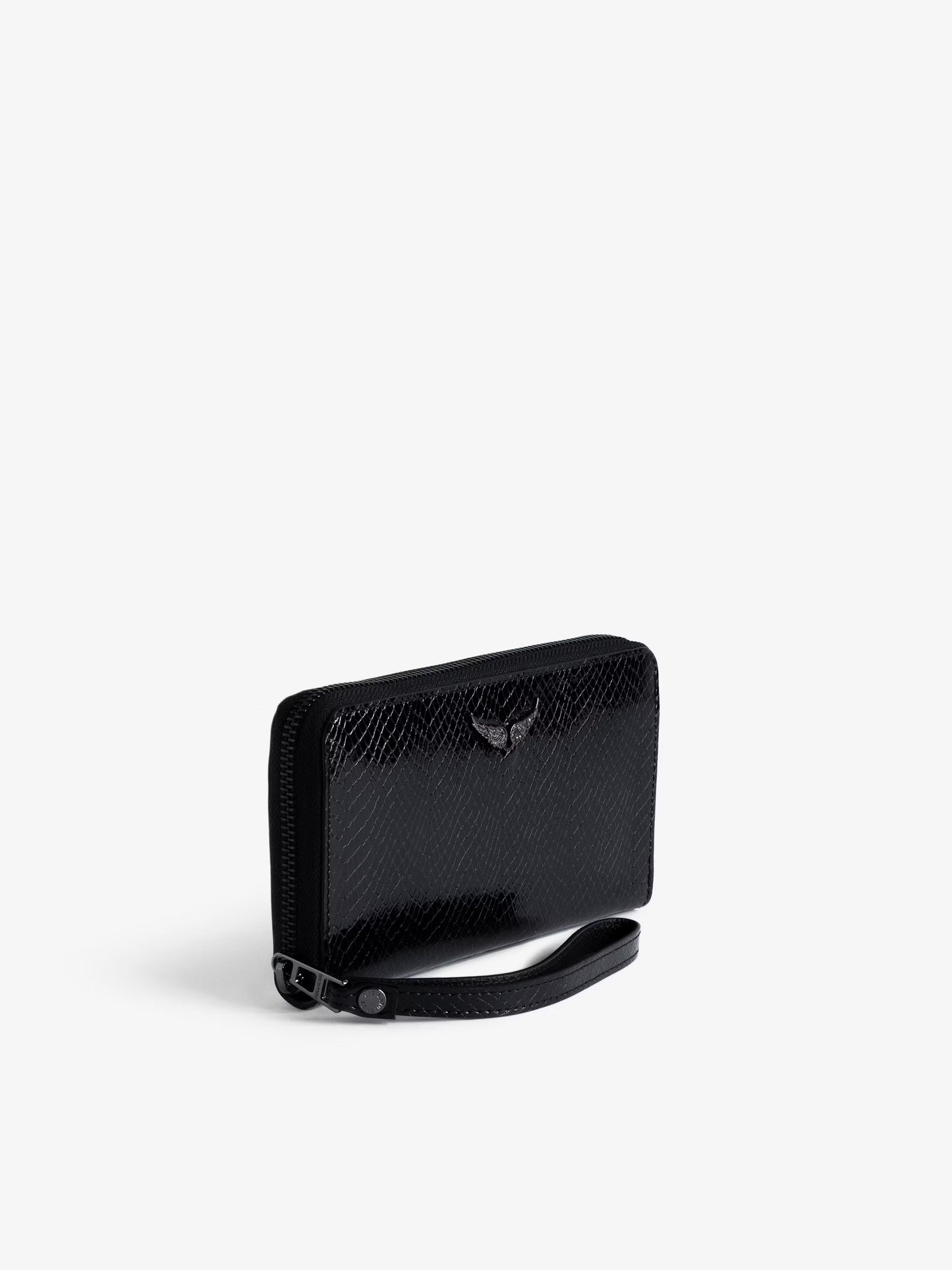 Portefeuille Compagnon Embossé portefeuille noir femme