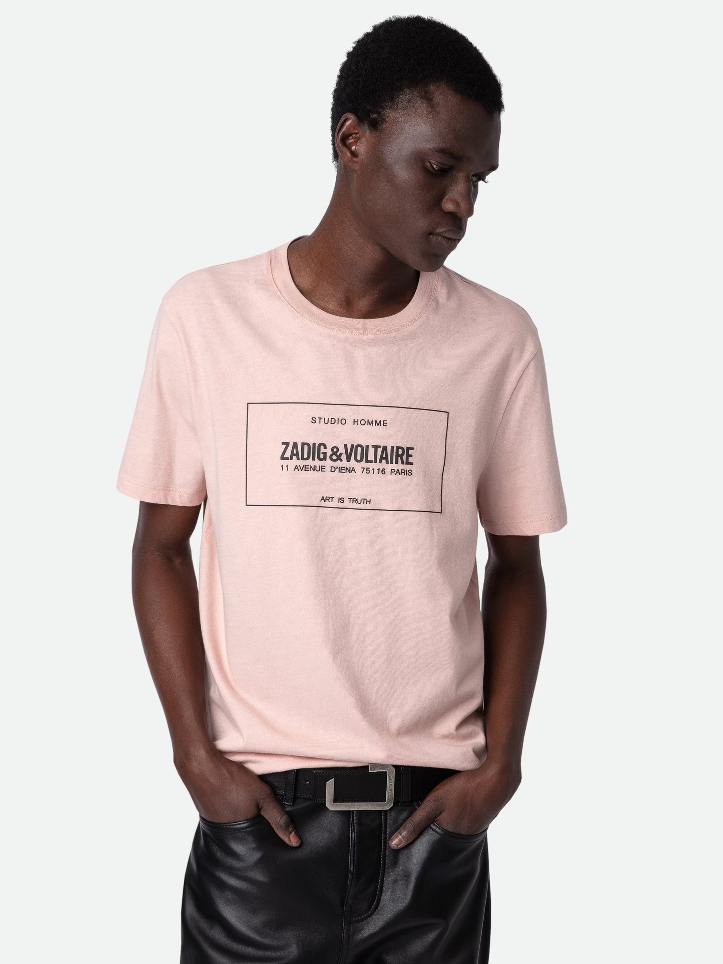 T-shirt Ted t-shirt rose homme