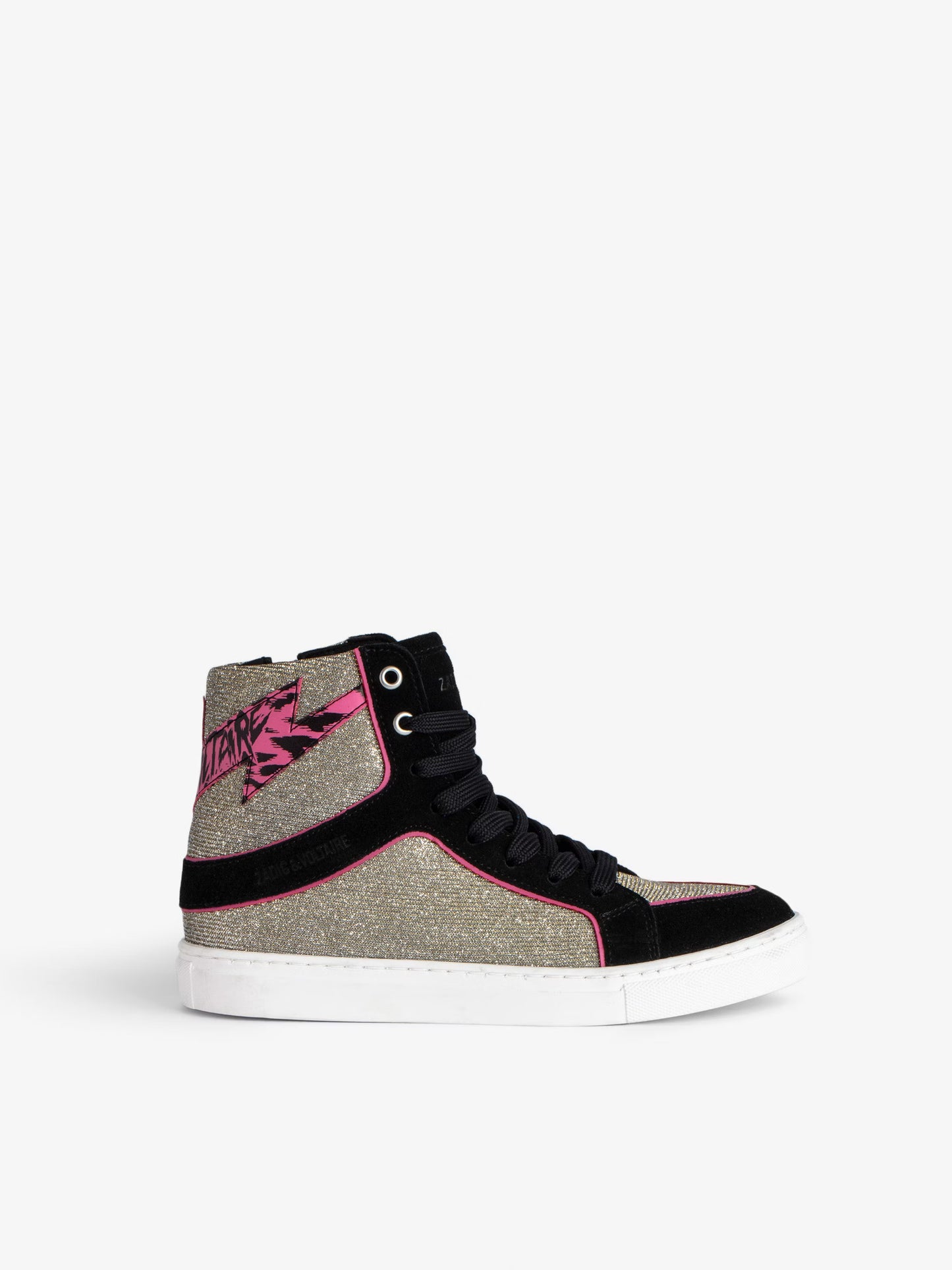 Sneakers Montantes ZV1747 High Flash Fille baskets noir fille