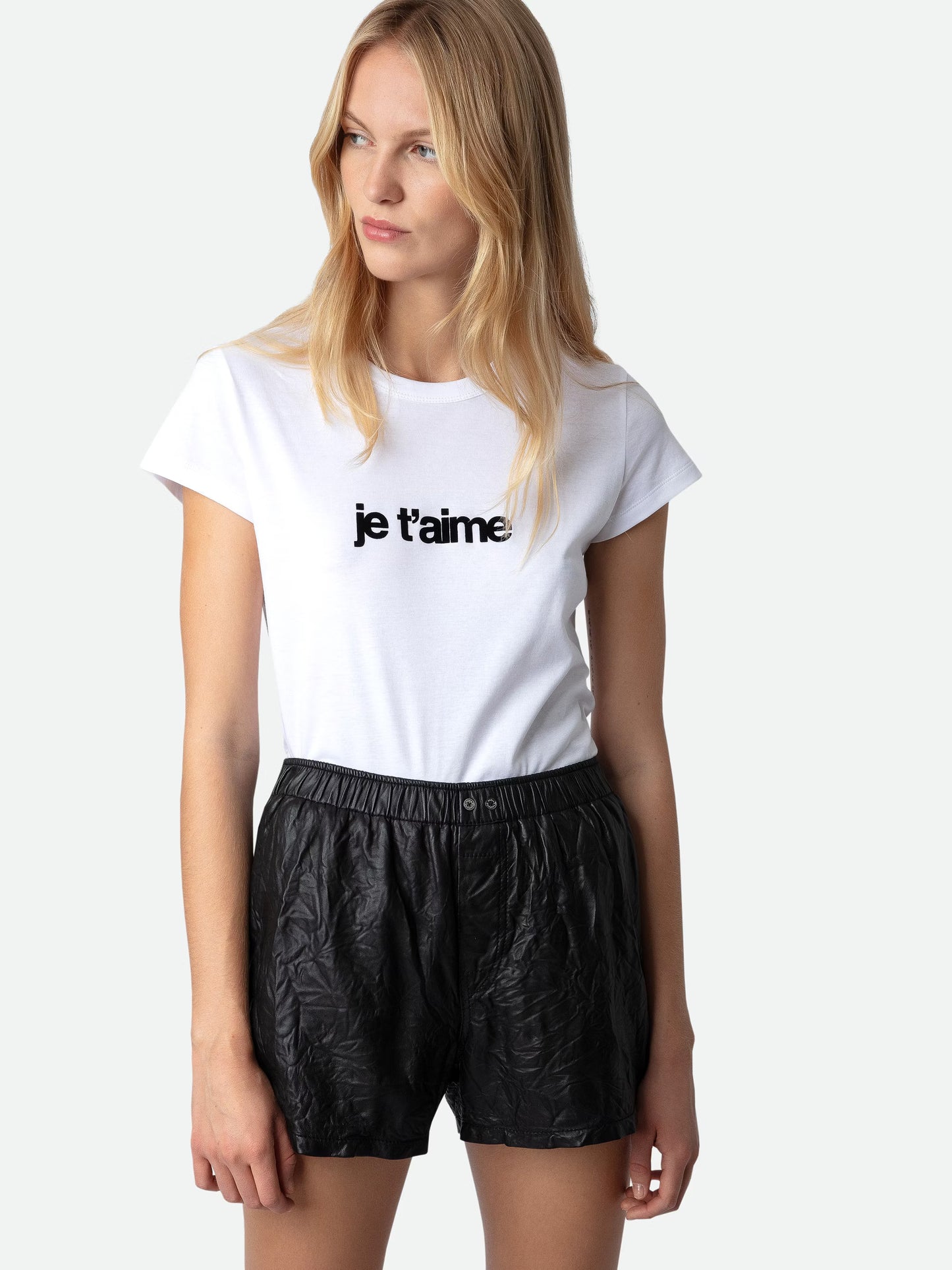 T-shirt Woop Je T'aime t-shirt blanc femme