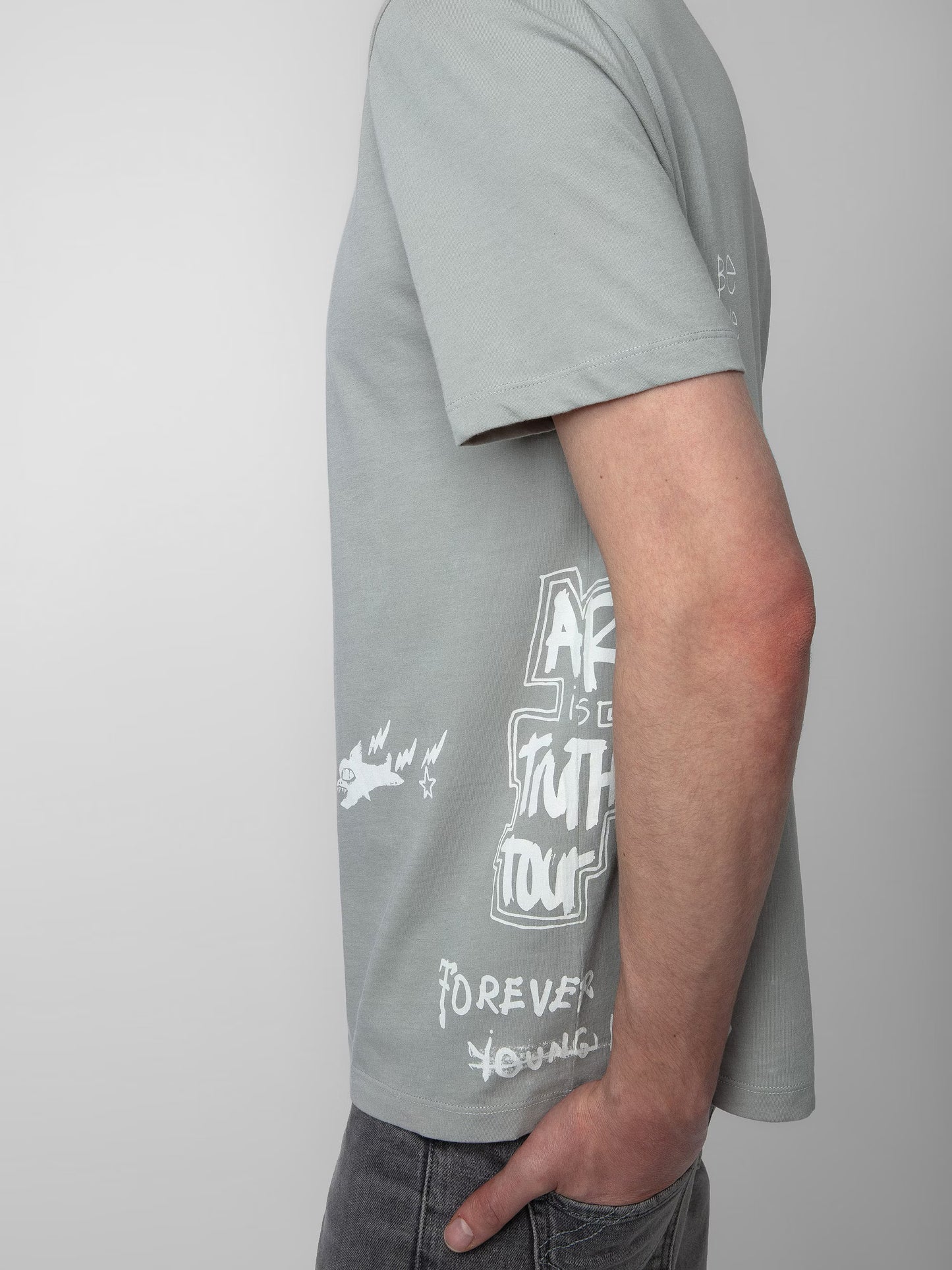 T-shirt Ted Tag t-shirt gris homme