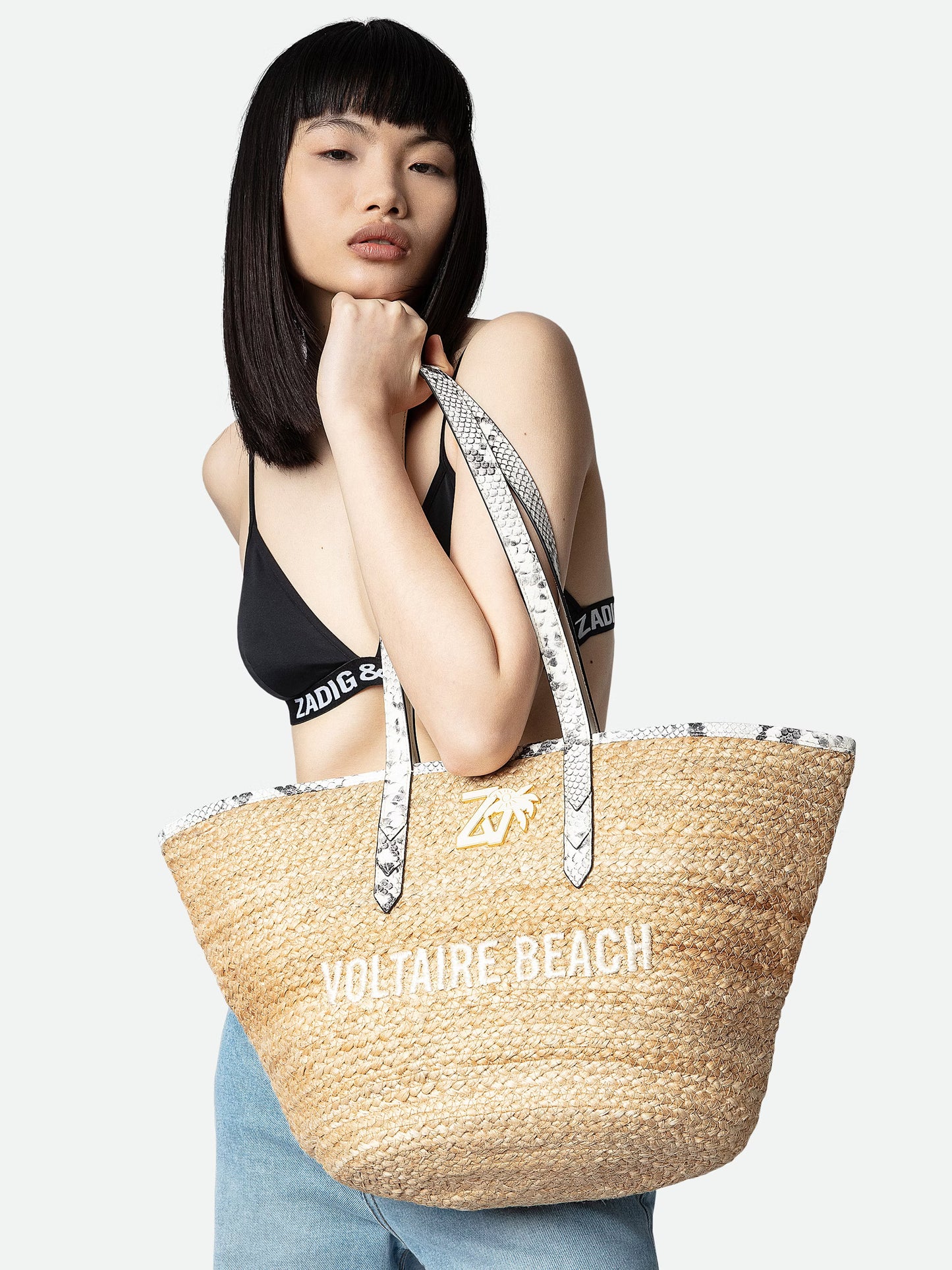 Sac Le Beach Bag cabas blanc femme