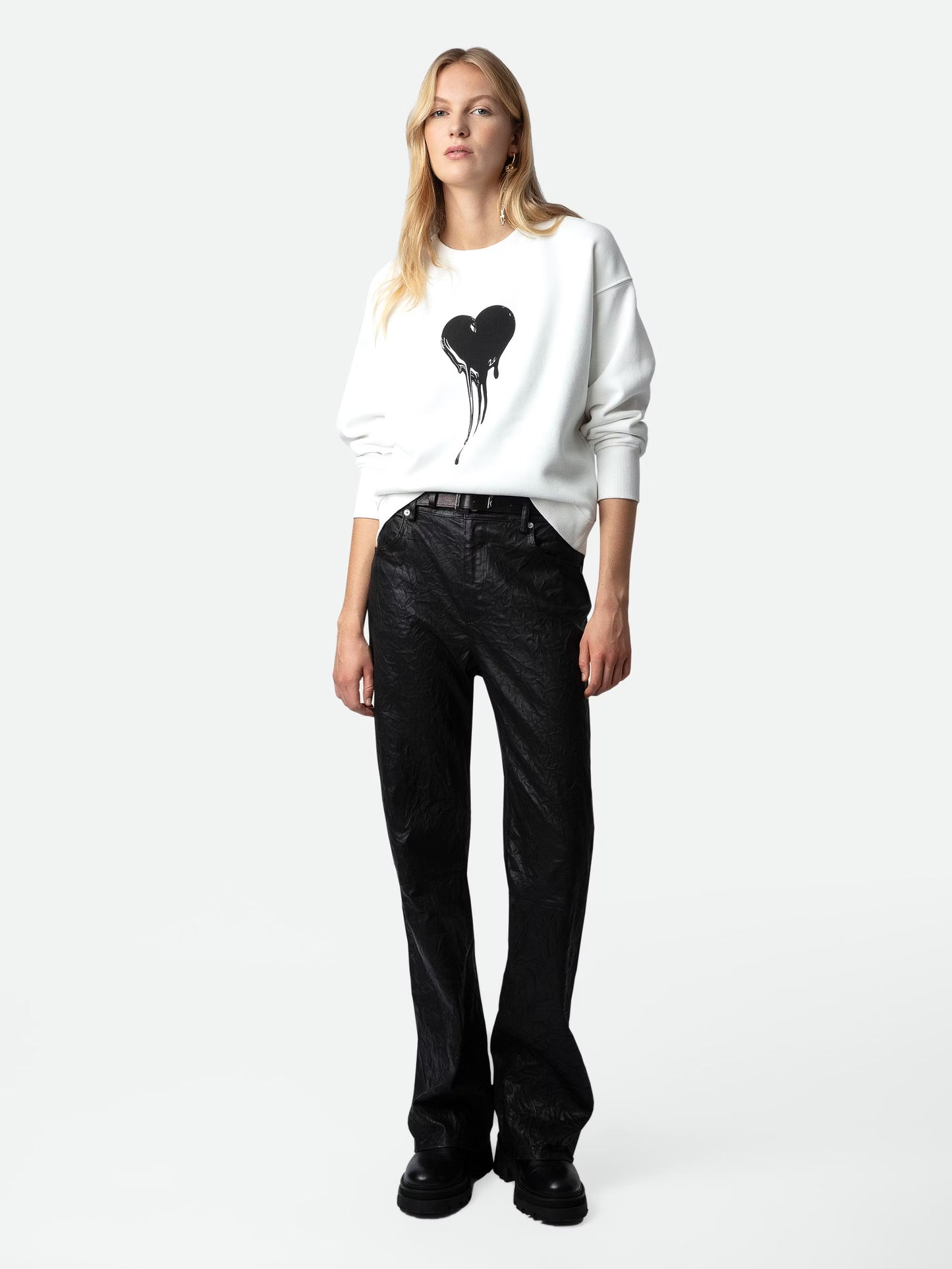 Sweatshirt Oscar Heart sweatshirt blanc femme