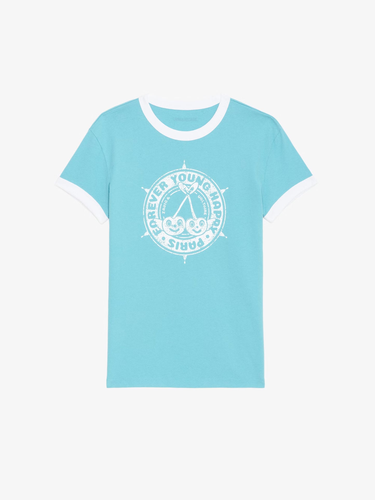 T-shirt Walk Blason t-shirt bleu femme