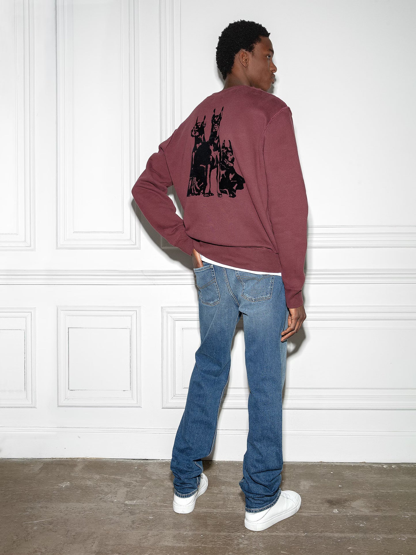 Sweatshirt Simba sweatshirt rouge homme