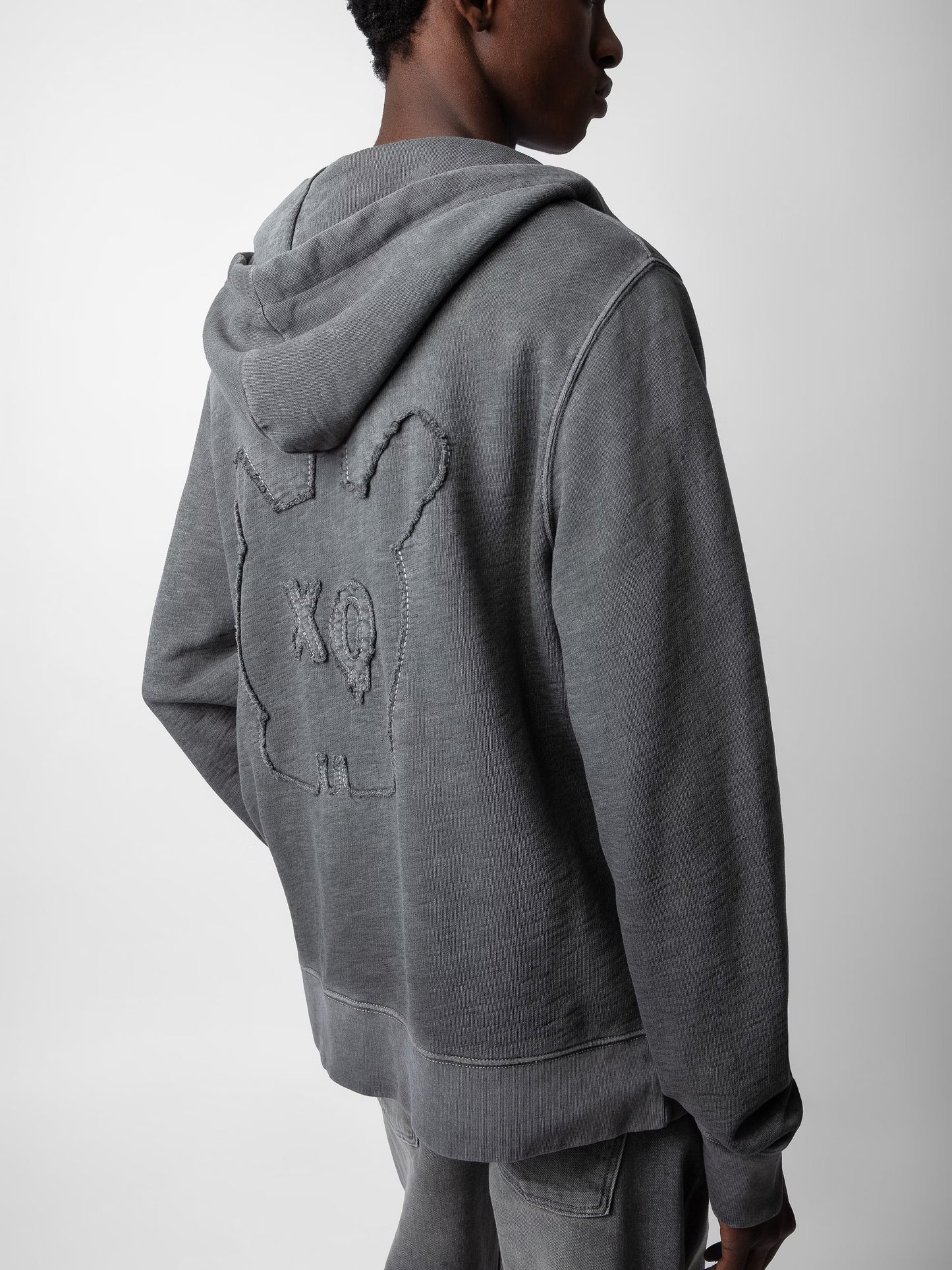 Sweatshirt Alex Skull sweatshirt gris homme