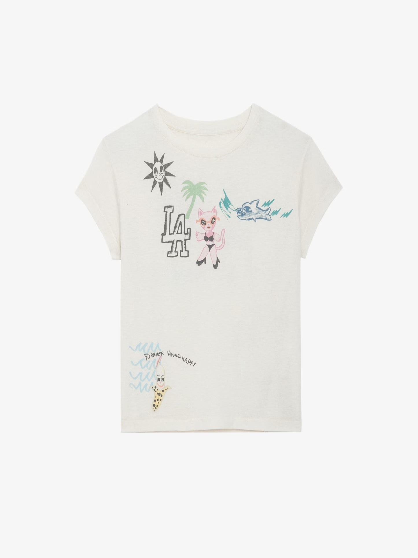 T-shirt Charlotte t-shirt blanc femme