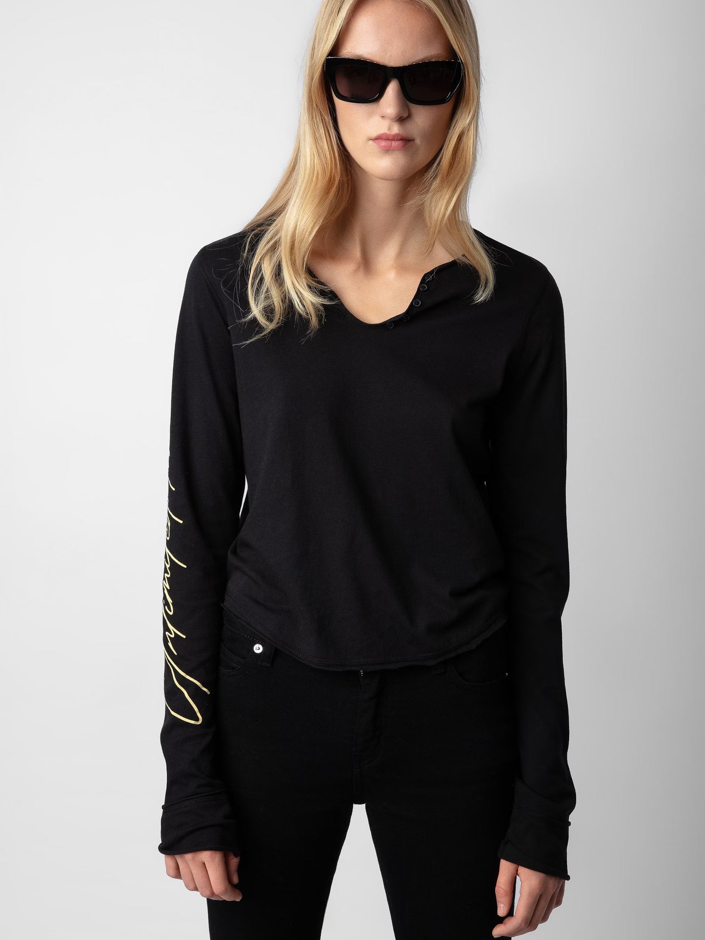 Tunisien Crop Concert Crush tunisien noir femme