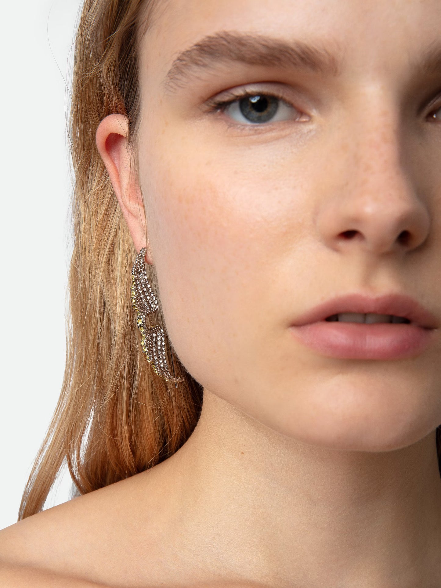 Boucles D'oreilles Rock Piercing boucles d'oreilles jaune femme