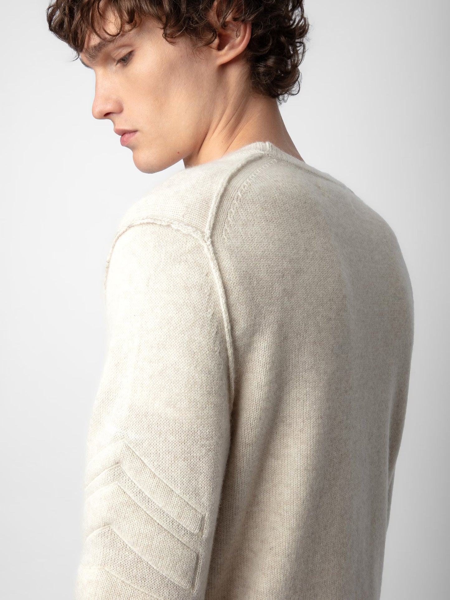 Pull Kennedy Cachemire pull blanc homme