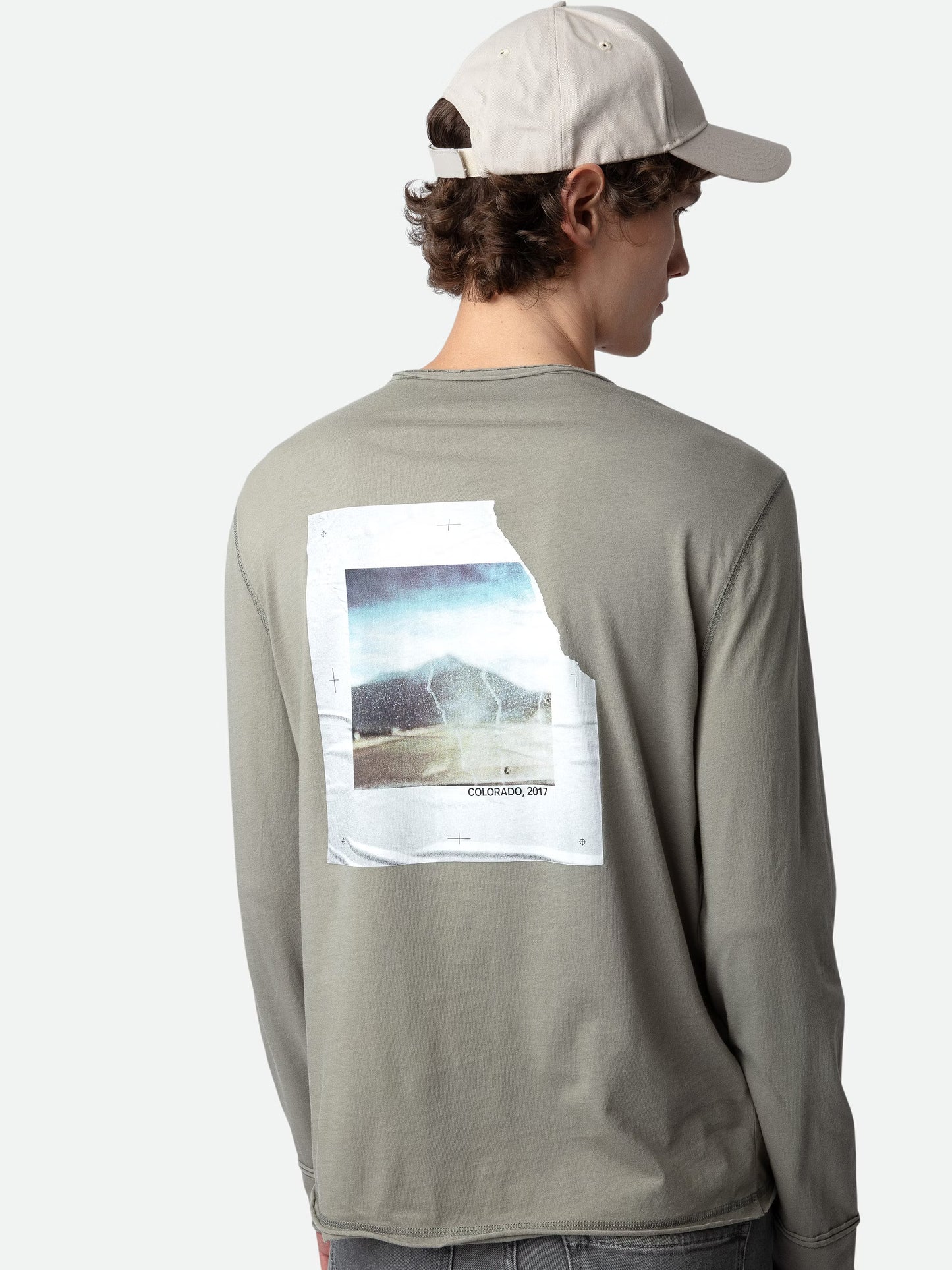 T-shirt Monastir Photoprint tunisien kaki homme