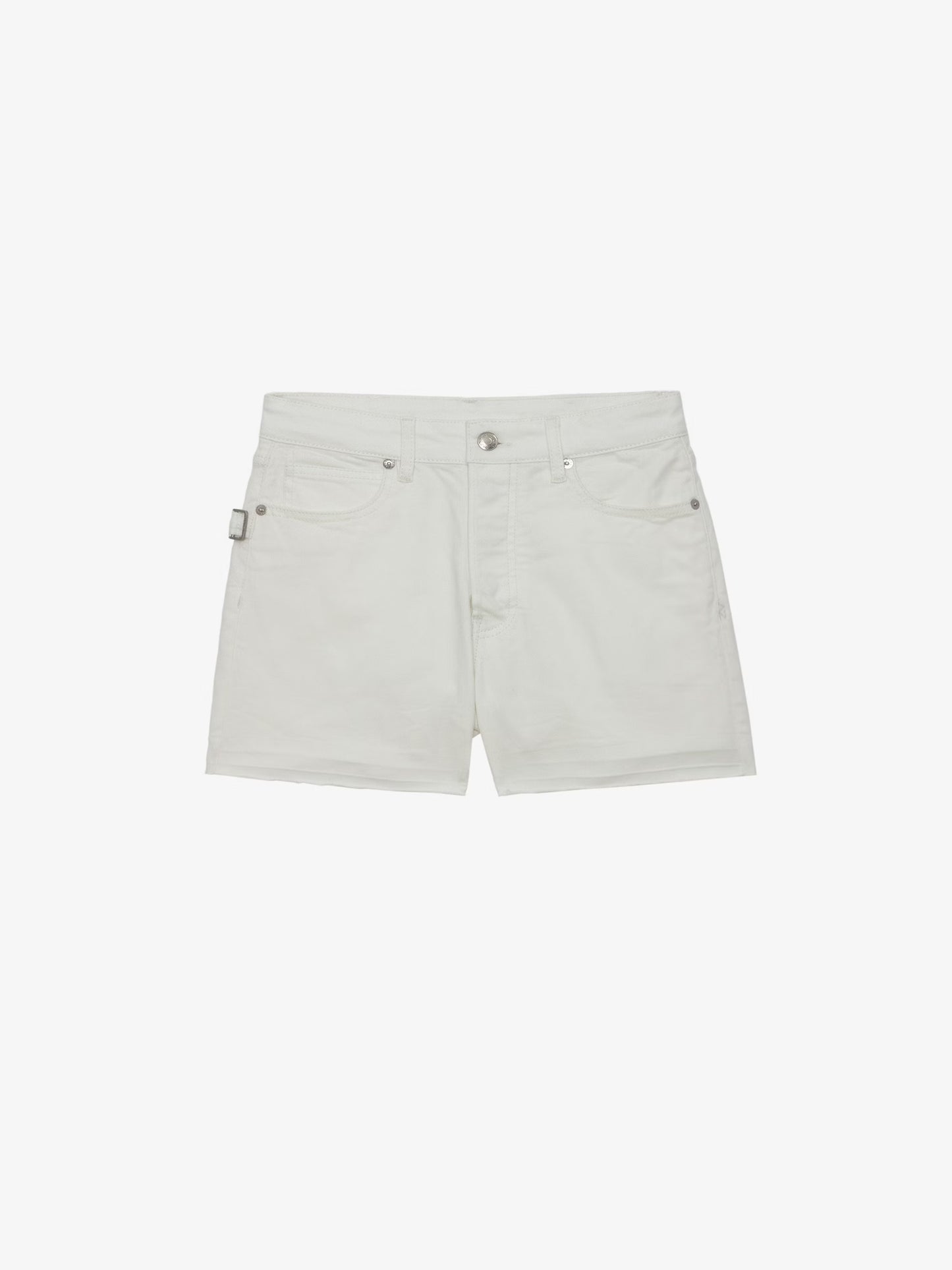 Short Sissi Denim short blanc femme