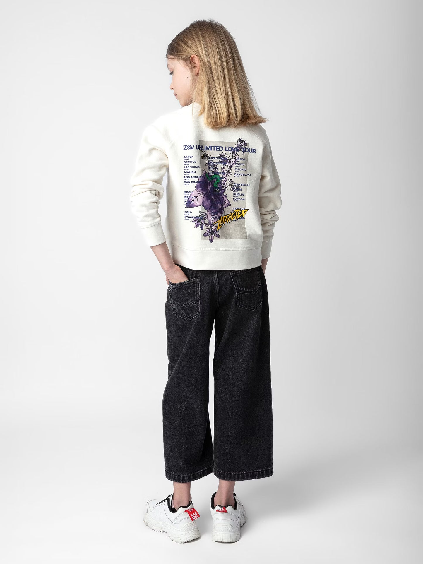 Sweatshirt Upper Fille sweatshirt beige fille