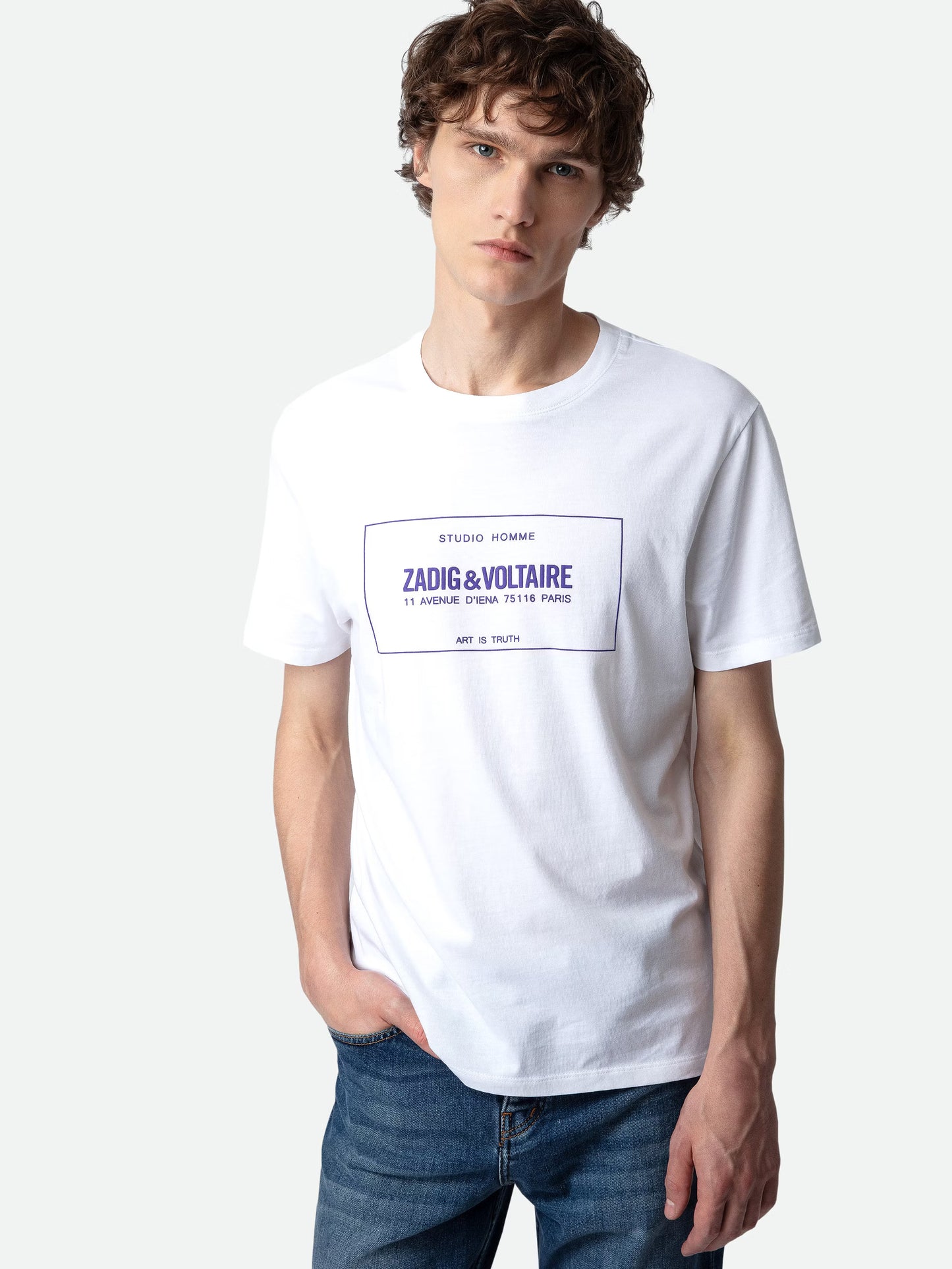 T-shirt Ted t-shirt blanc homme