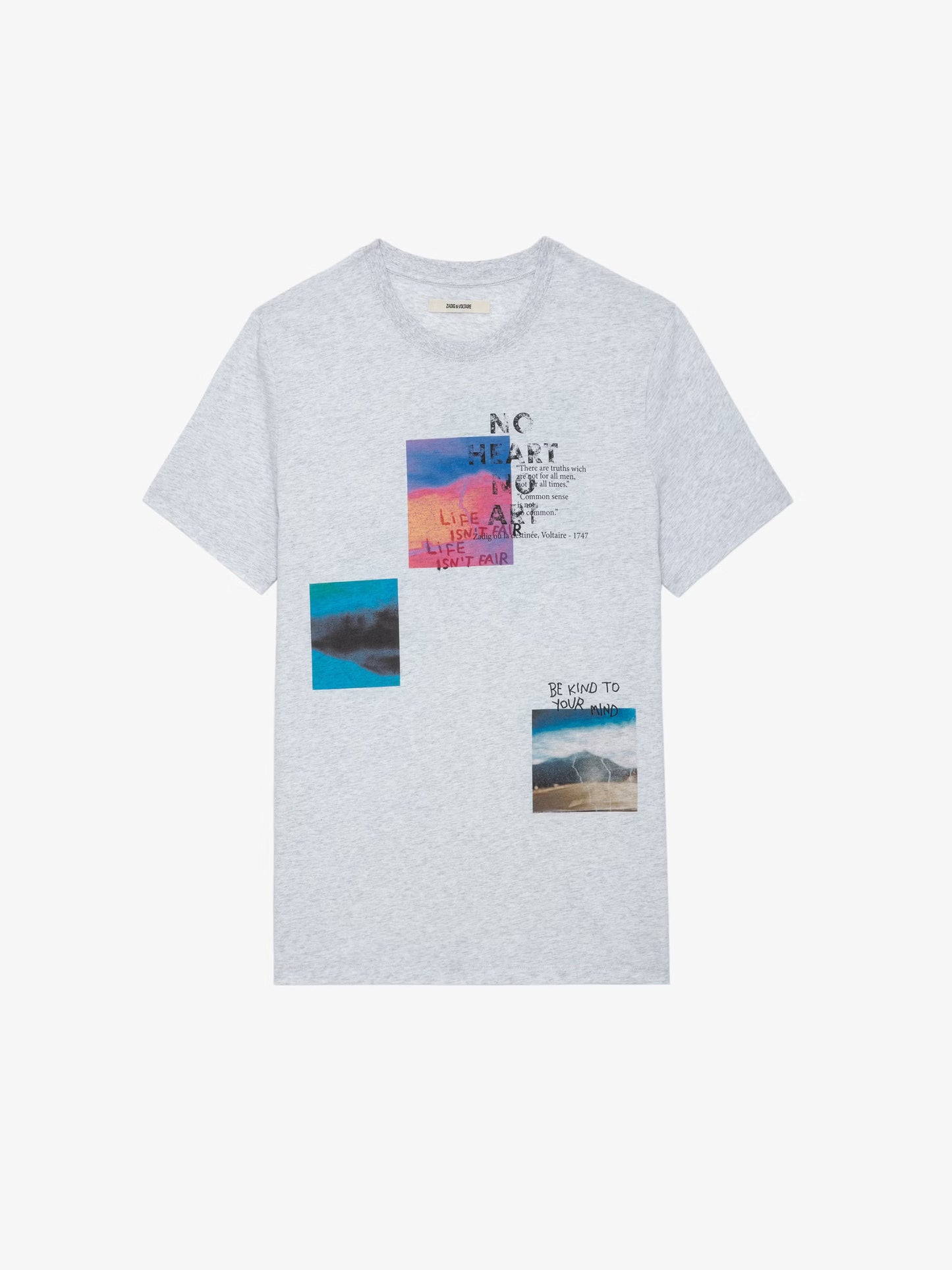 T-shirt Ted Photoprint t-shirt gris homme