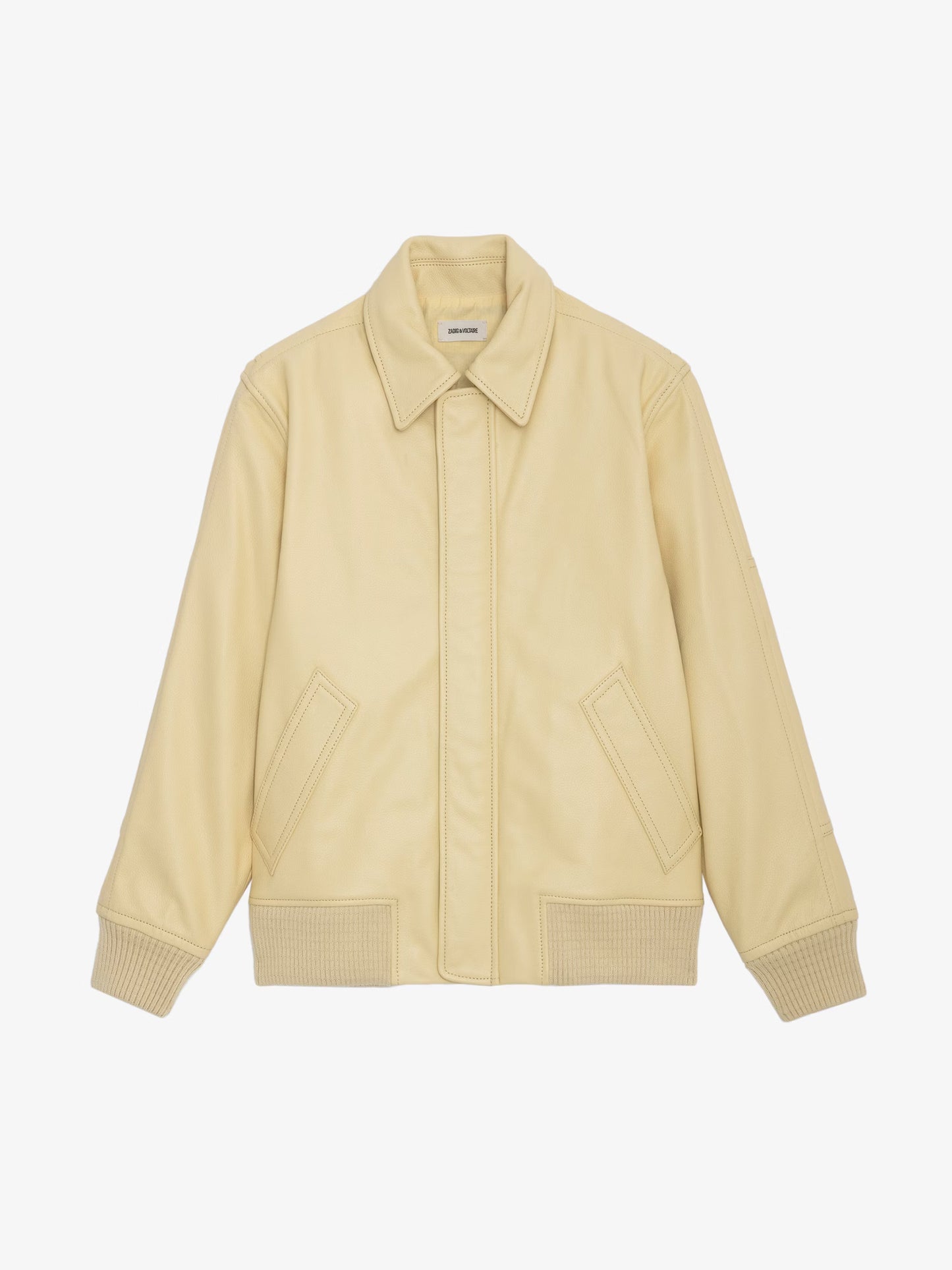 Blouson Kaia Cuir blouson jaune femme