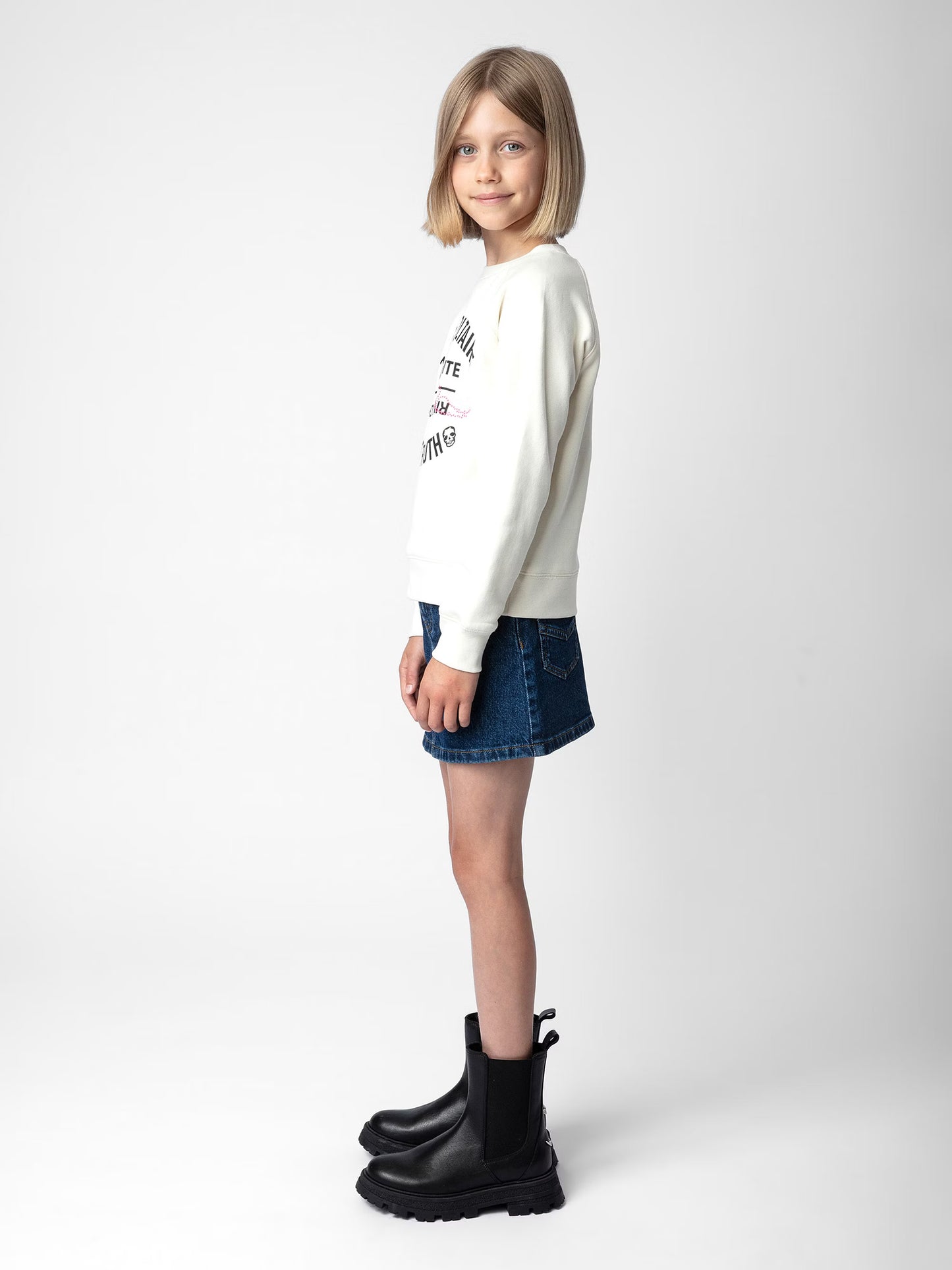 Sweatshirt Upper Fille sweatshirt blanc fille