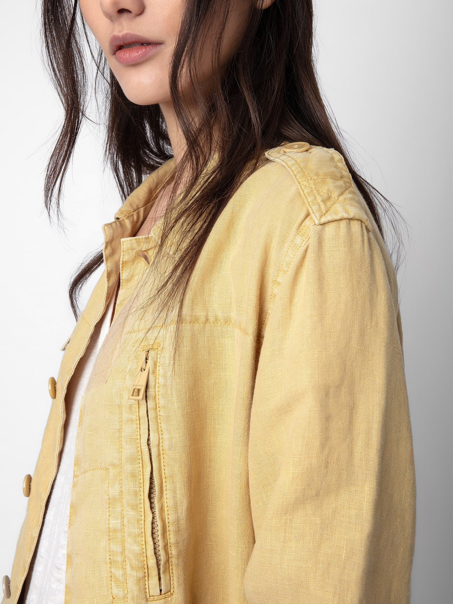 Veste Kid Peace & Love Lin blouson jaune femme