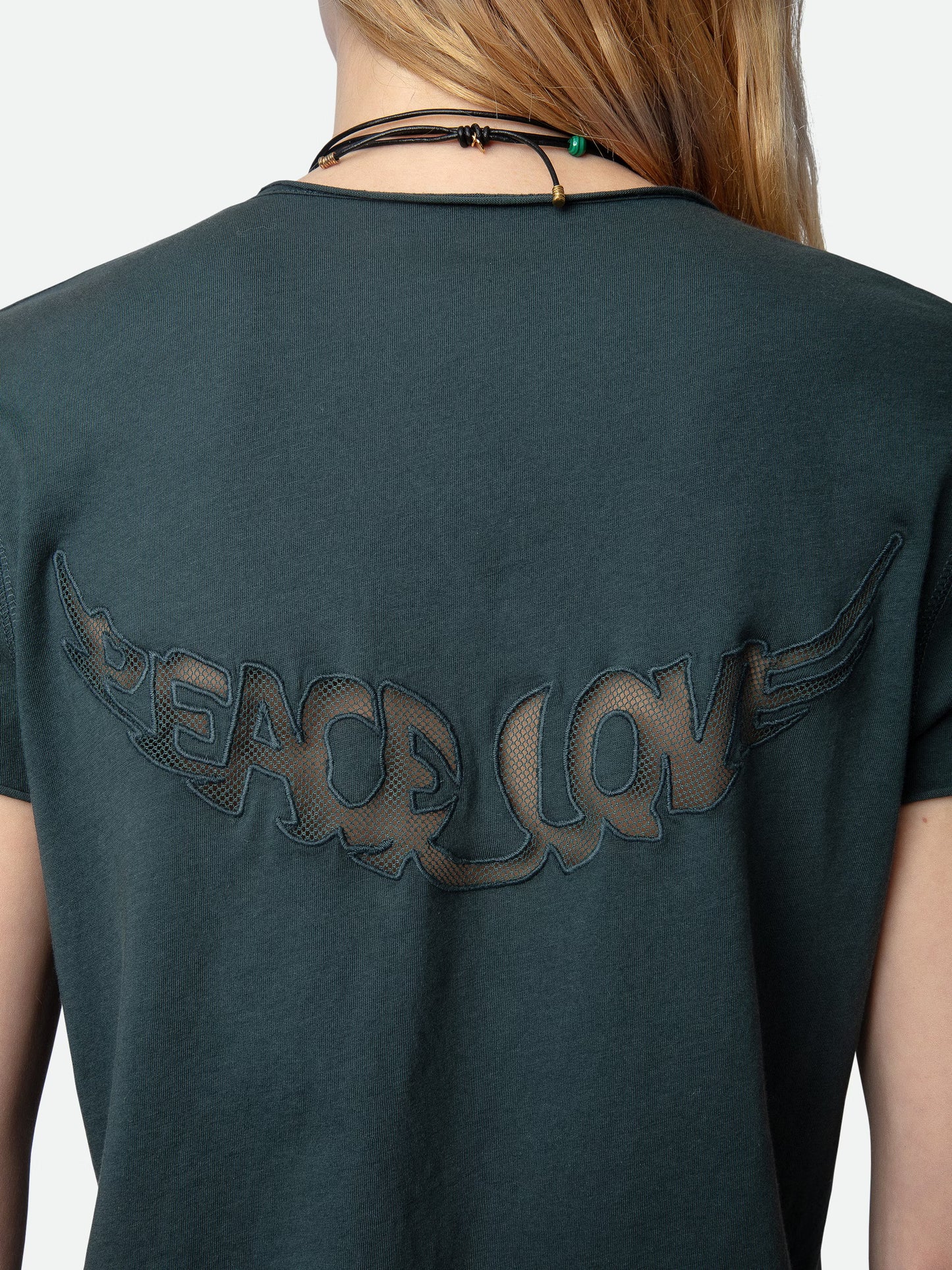 T-shirt Story Fishnet t-shirt gris femme