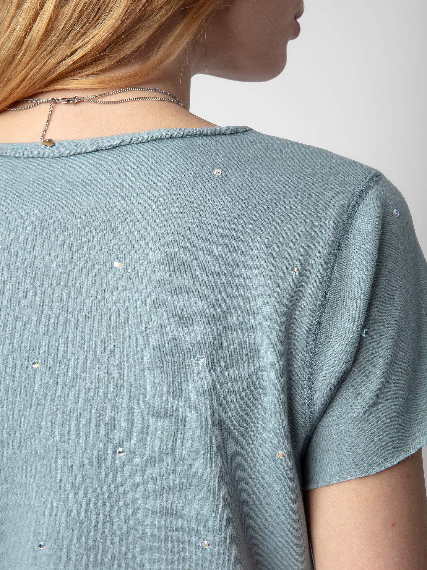Tunisien Strass tunisien bleu femme