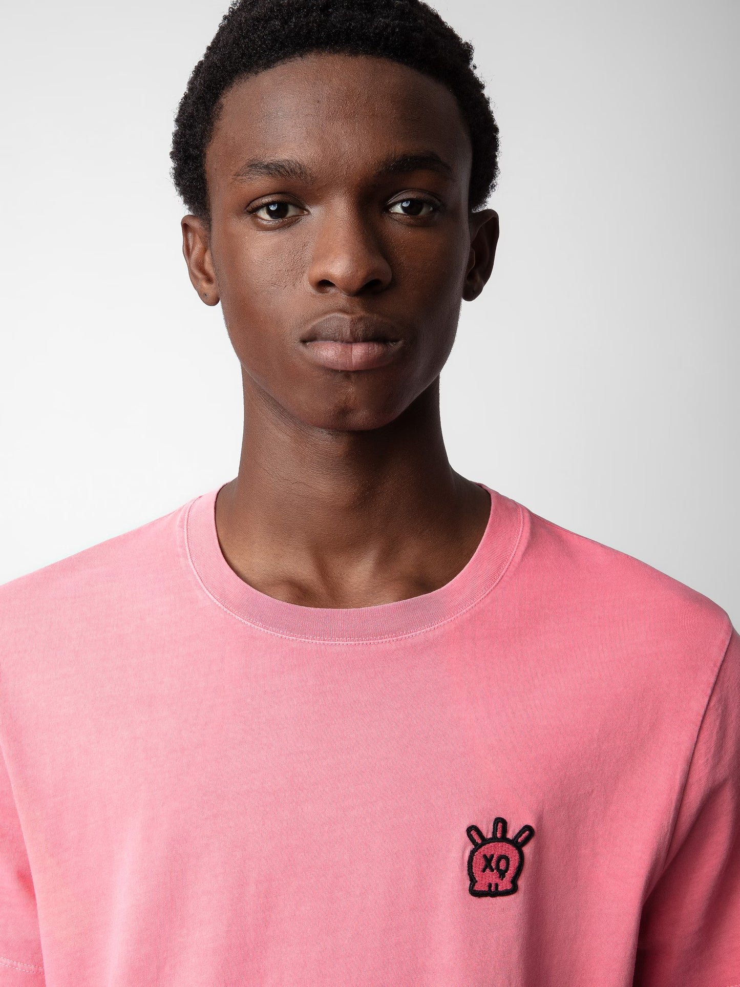 T-shirt Tommy Skull t-shirt rose homme