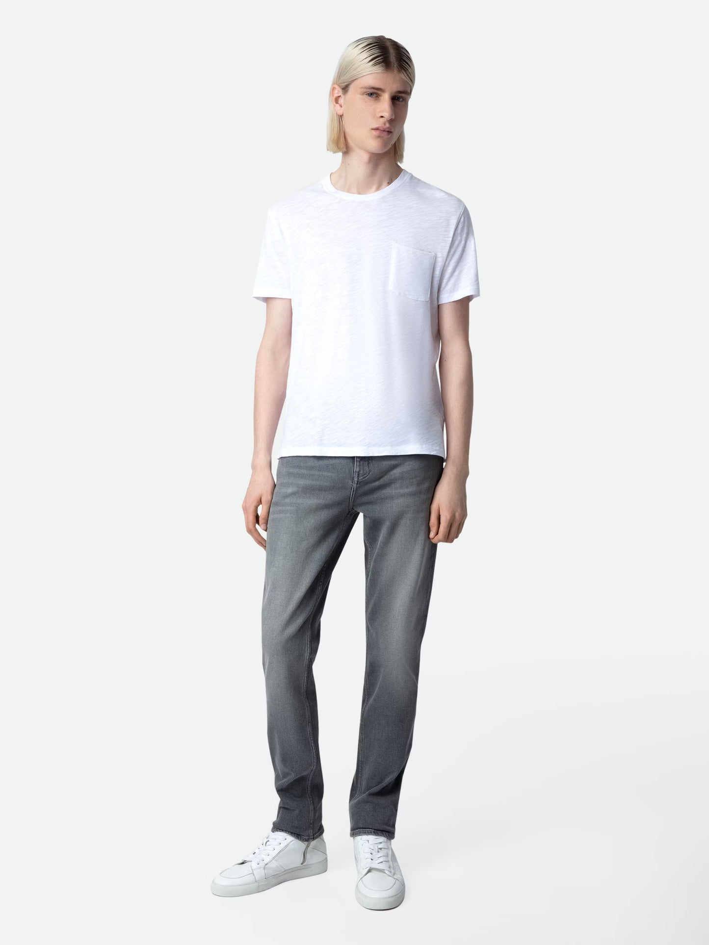 T-shirt Stockholm Flamme t-shirt blanc homme