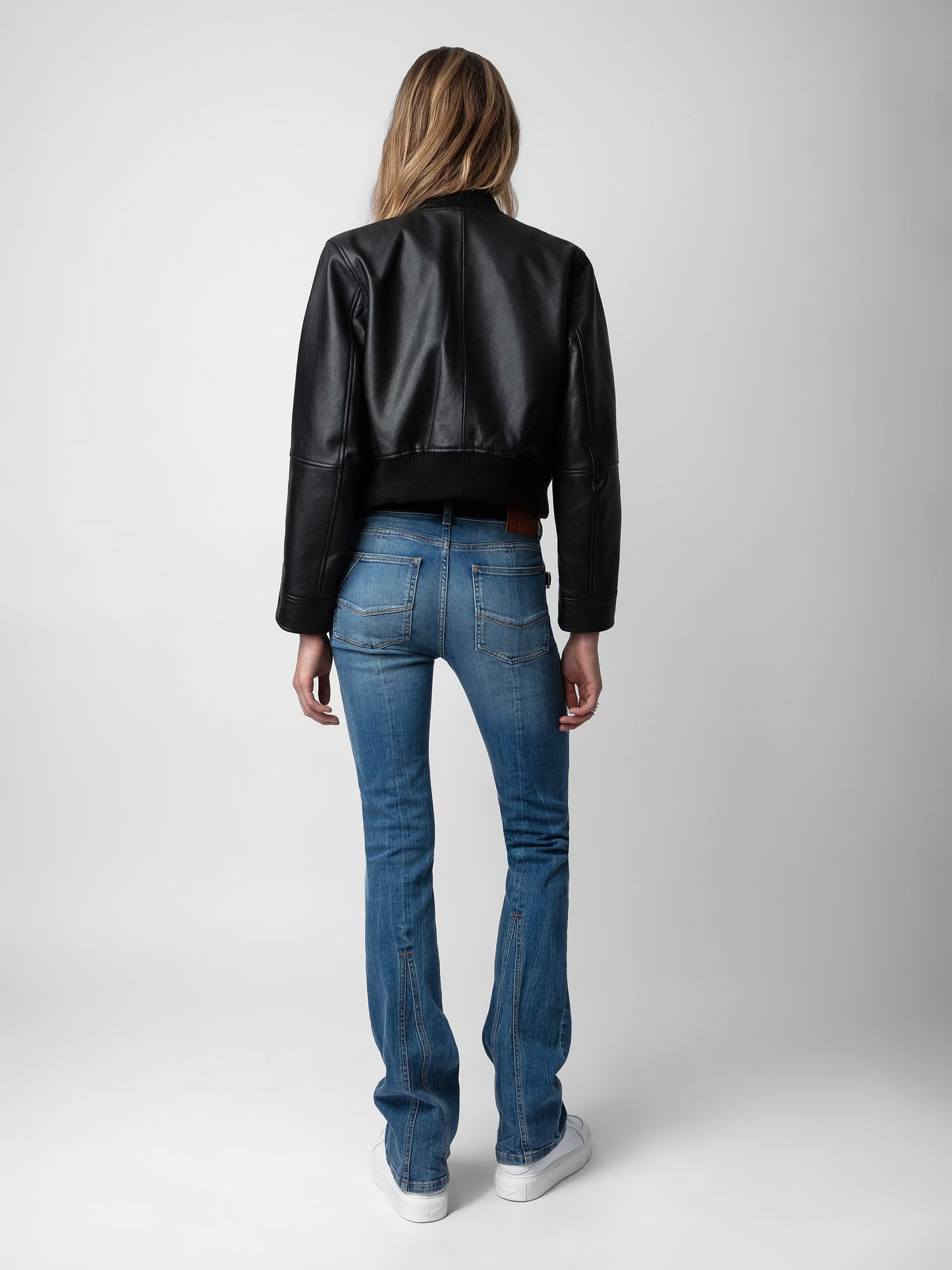 Blouson Bunta Cuir blouson noir femme