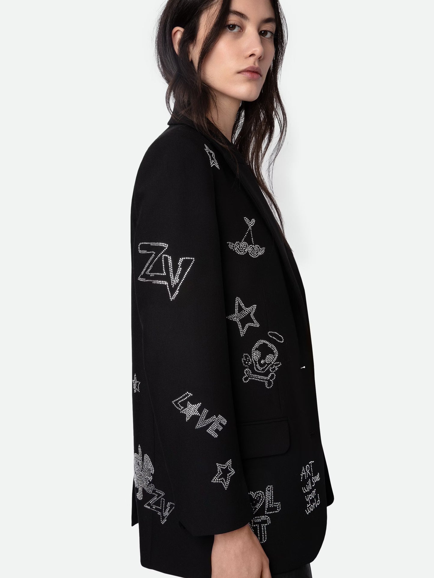 Blazer Viva Strass blazer noir femme