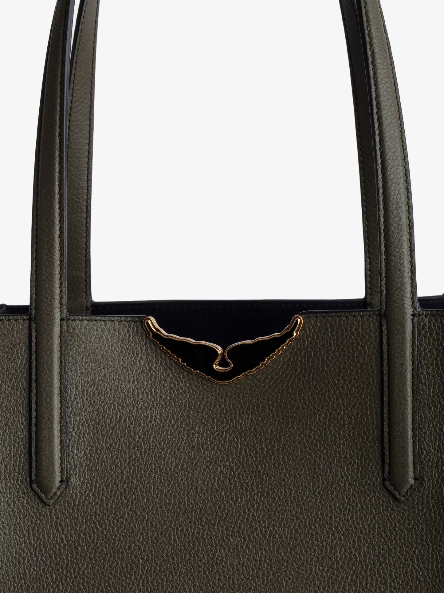 Sac Le Borderline cabas kaki femme