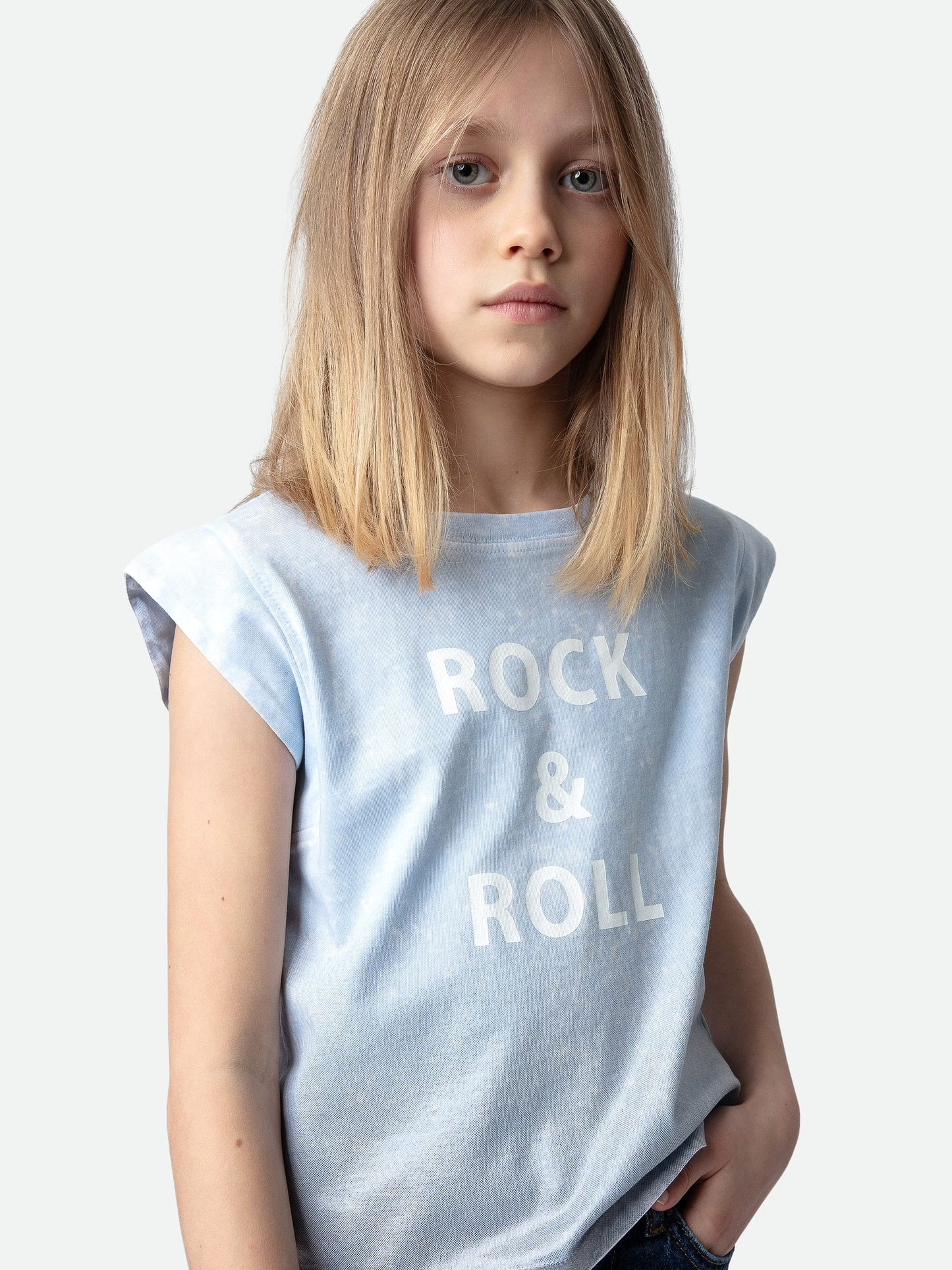 T-shirt Alin Fille t-shirt bleu fille