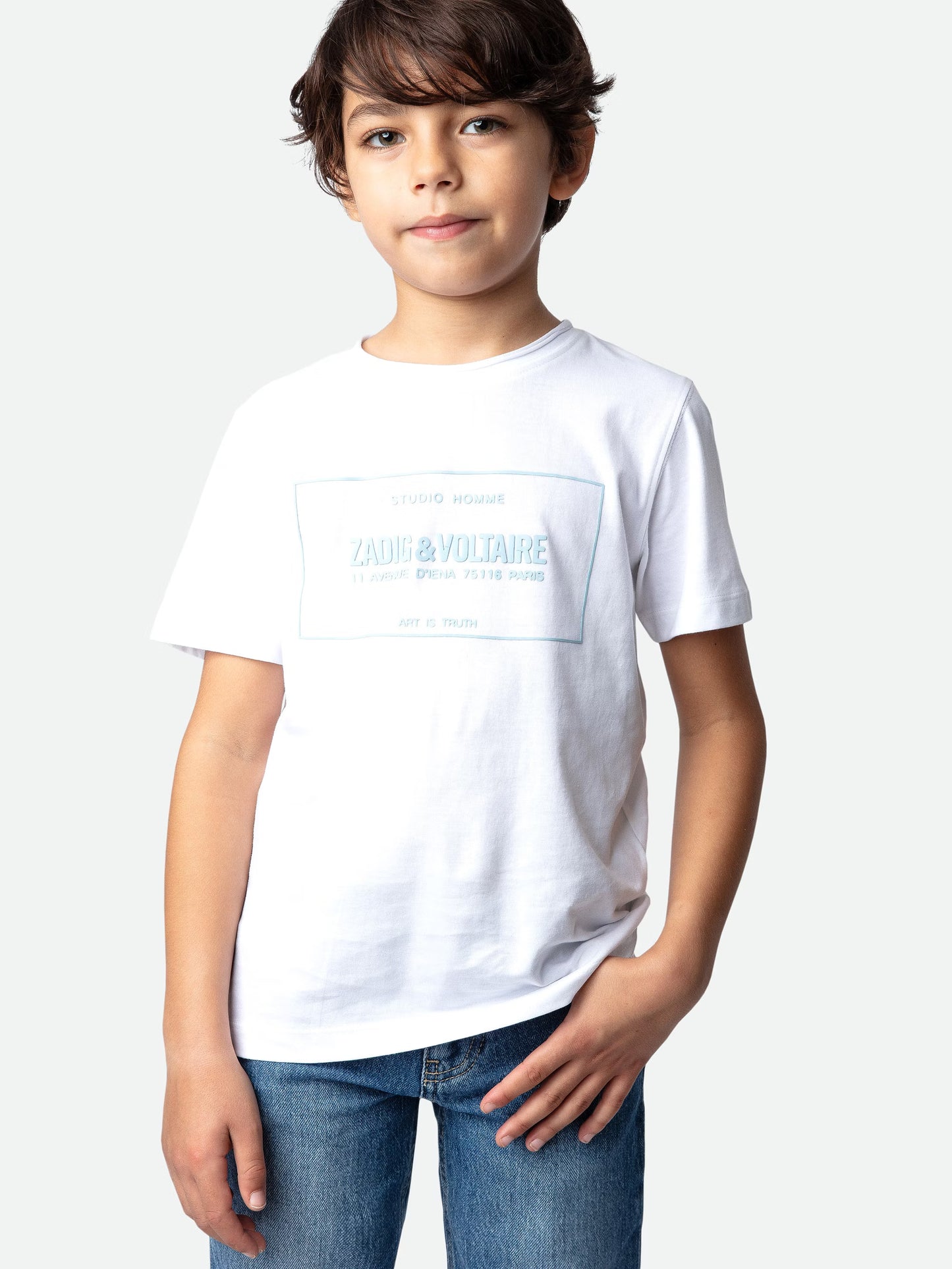 T-shirt Toby Garçon t-shirt blanc Garçon