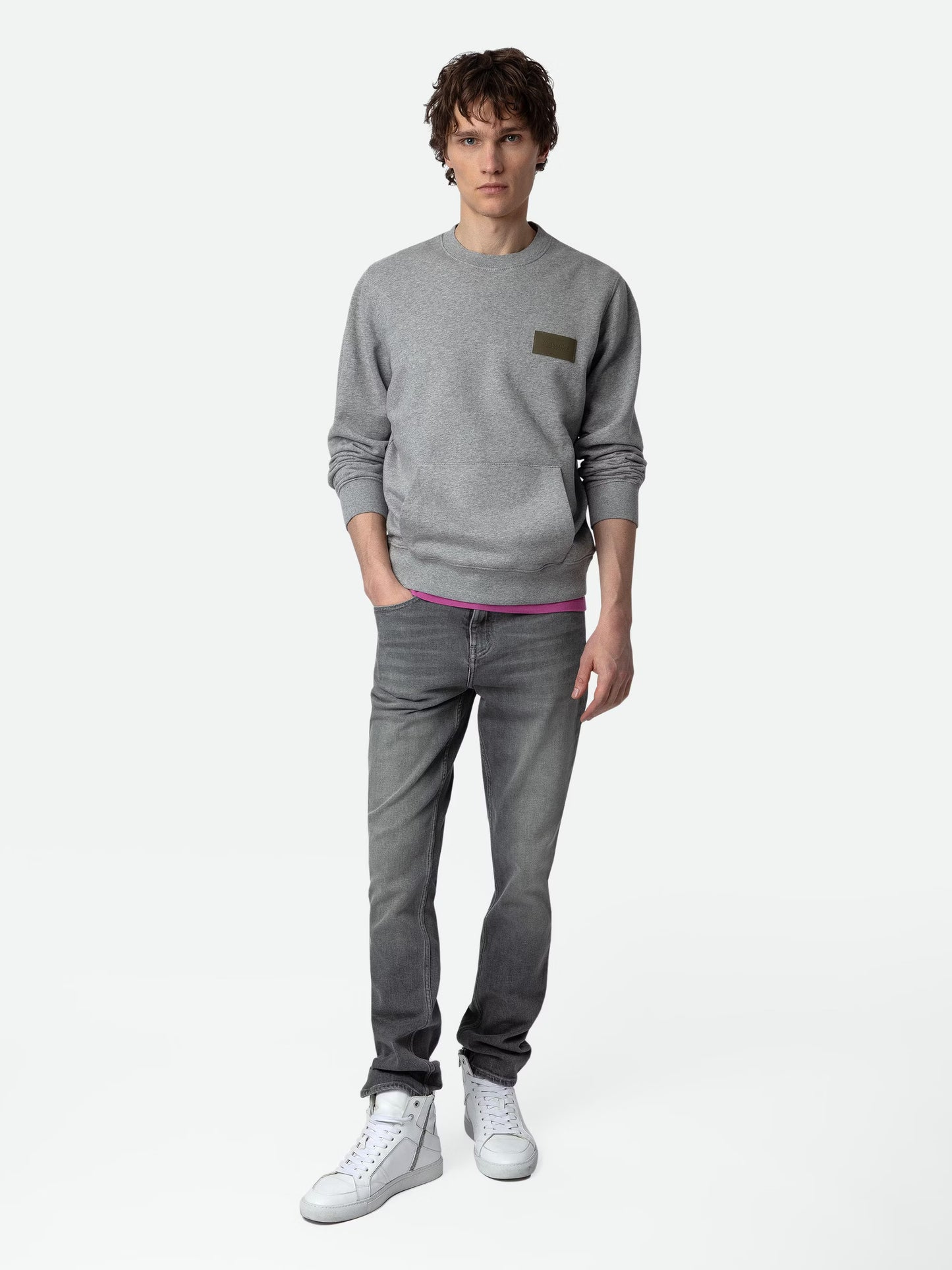 Sweatshirt Aime sweatshirt gris homme
