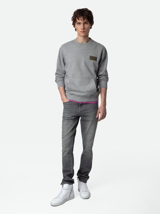 Sweatshirt Aime sweatshirt gris homme
