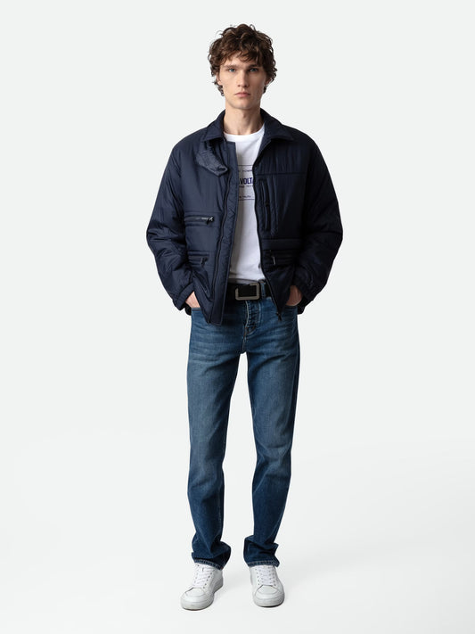 Blouson Back  blouson bleu homme