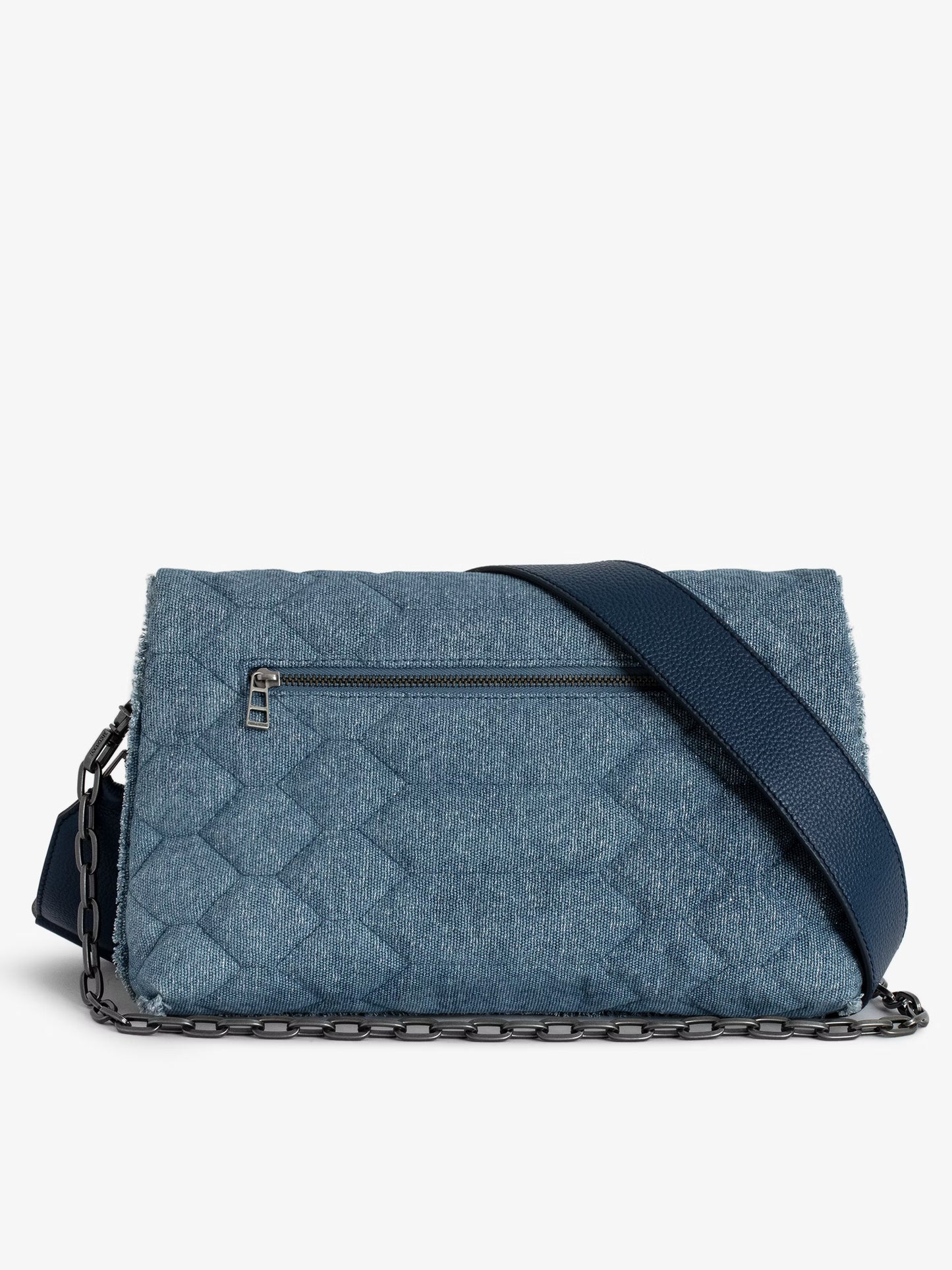 Sac Rocky Denim Glitter Matelassé sac bleu femme