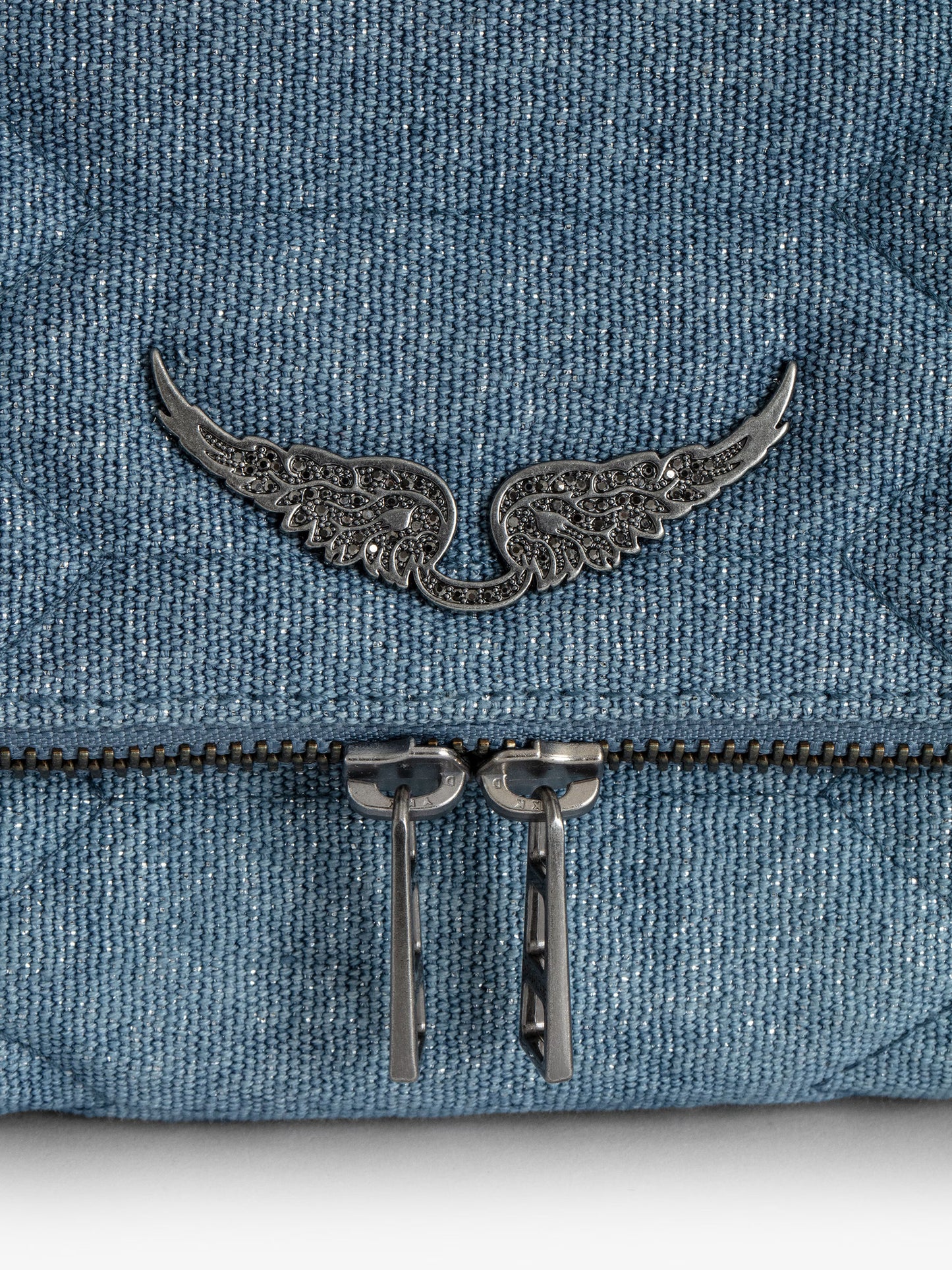 Sac Rocky Denim Glitter Matelassé sac bleu femme